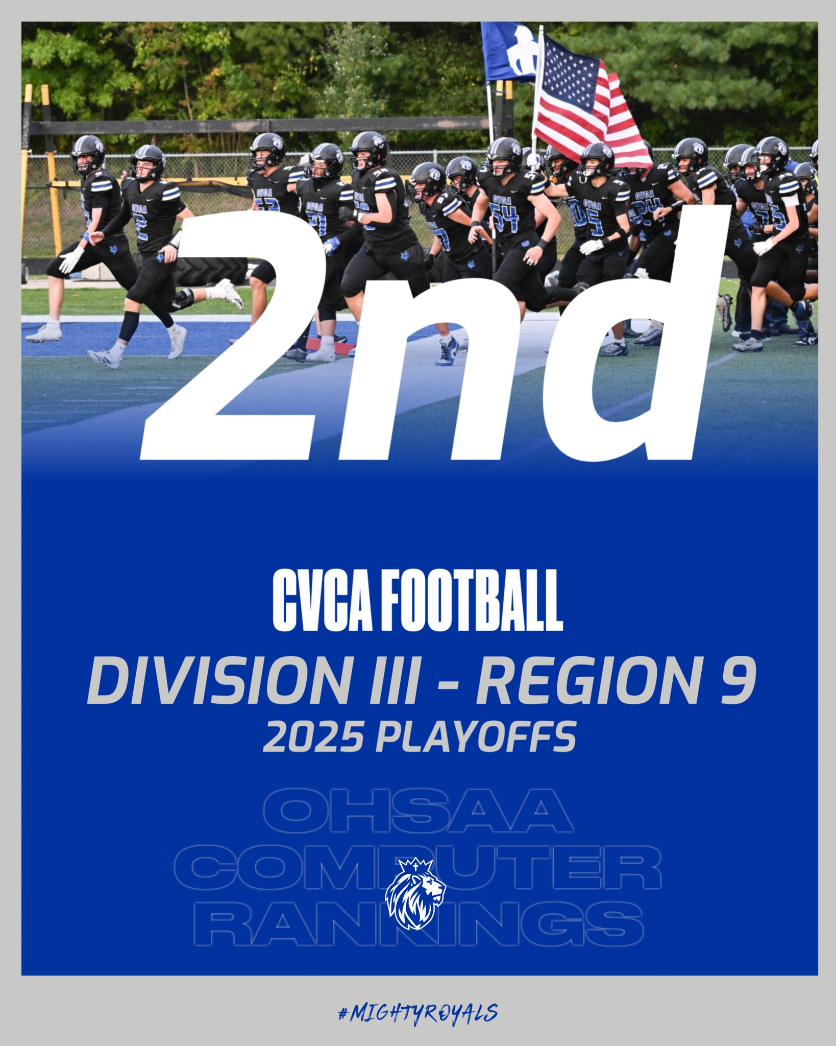 CVCA - Clinched! Football has secured the 2 spot in Division III Region ...