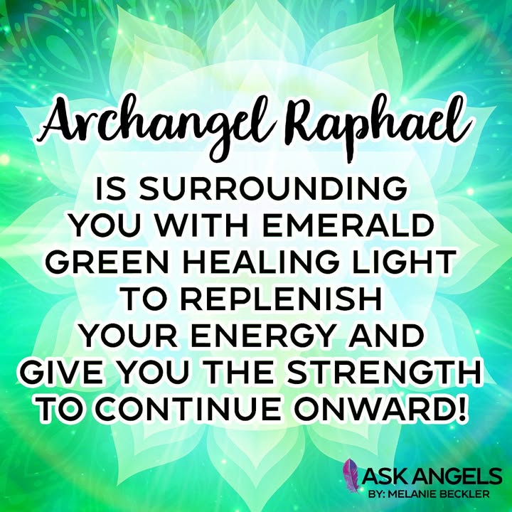Ask-Angels.com - Archangel Raphael is surrounding you with emerald ...