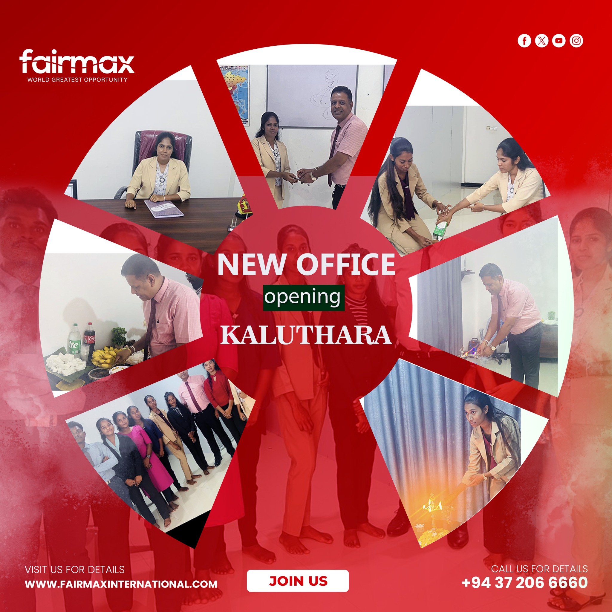 🎉 NEW OFFICE OPENING – KALUTARA 🎉... - Fairmax International | Facebook