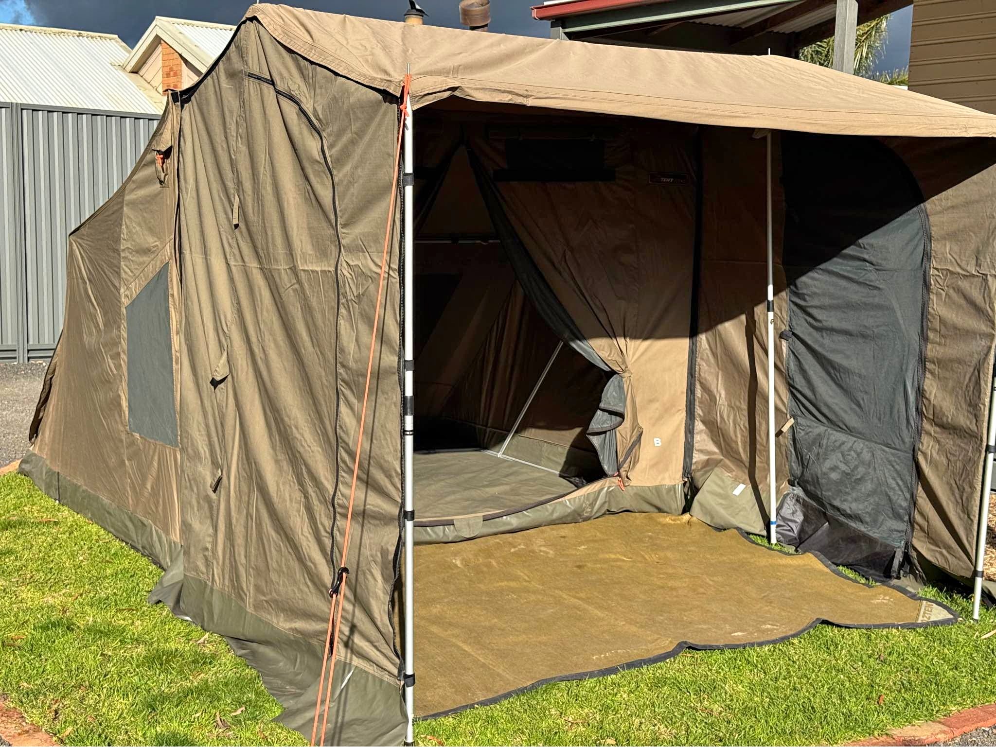 dachbox als zelt Light-Loft wellgo colours:Sandstone AREA SOSTA CAMPER IL