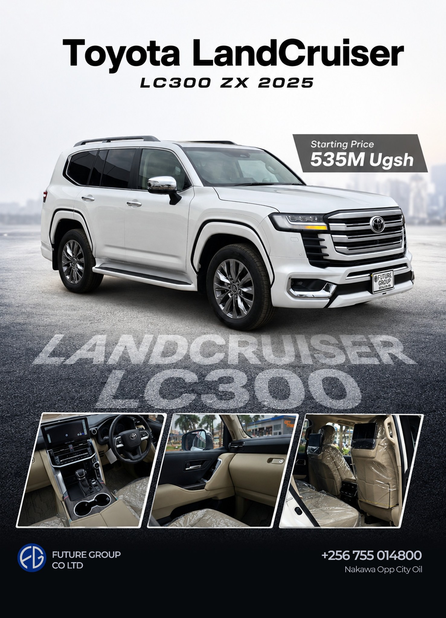 Toyota LandCruiser LC300 zx-2025 available at Future Group