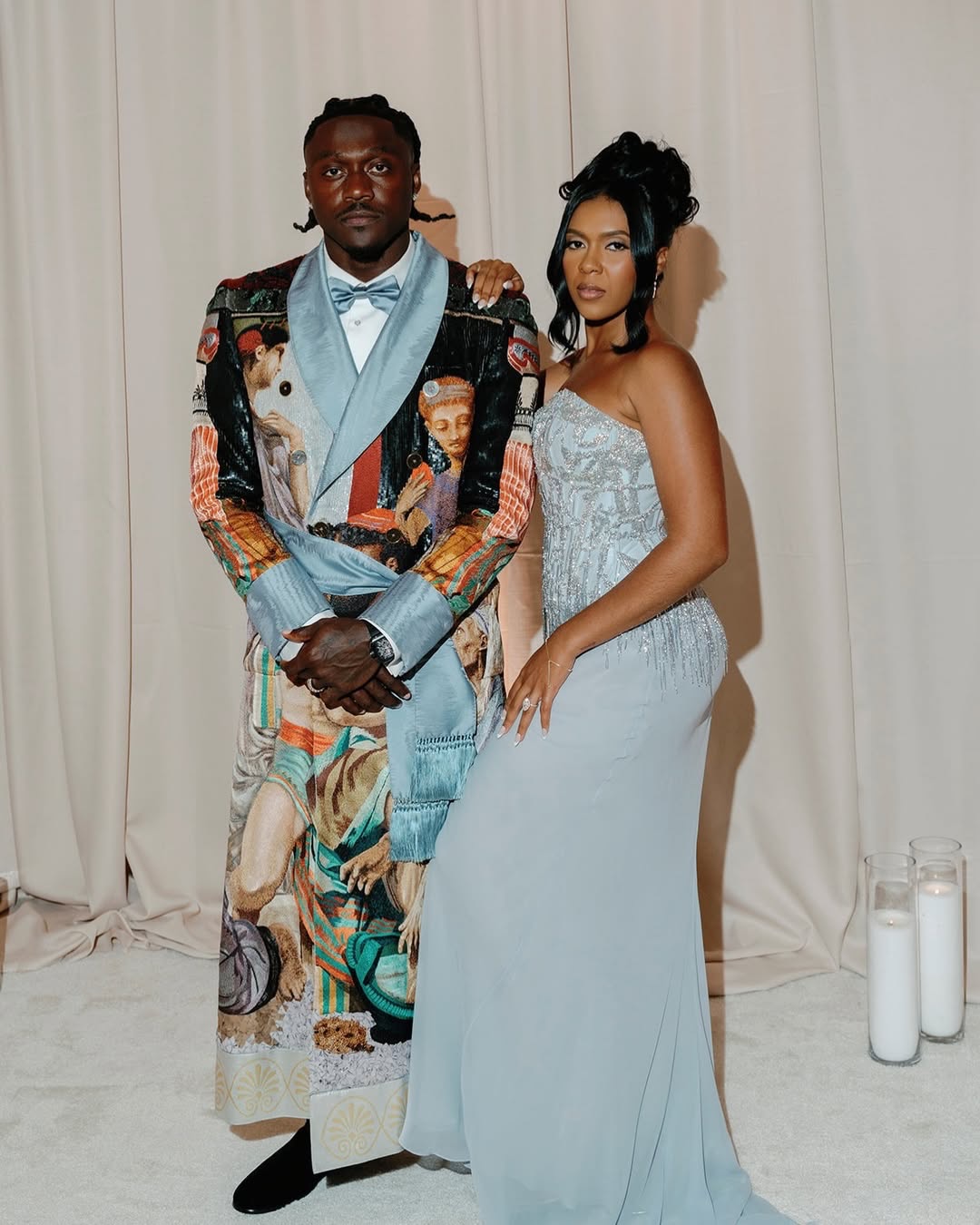 teal and brown wedding dress Meet the Browns ❣️💍 We are so obsessed with this new pics drop from Aj Kelsey Brown 😩❤️ 📸: @elizabethaustinphoto 📸: @Elizabeth Austin water drop collar The Helena Maxi Dress Style:LongSleeve-Silver Manon Black Handkerchief Gown