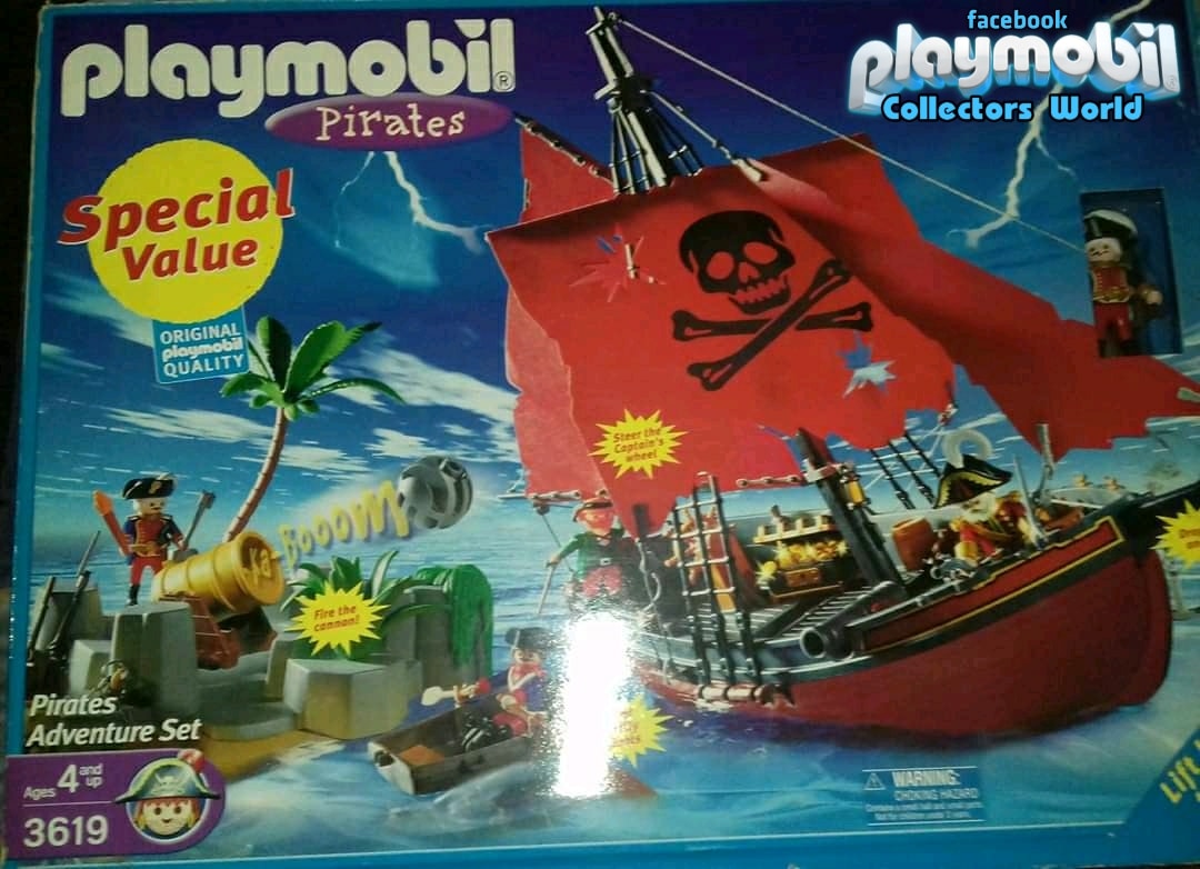 Playmobil 3619 - Exclusive USA - Pirates Starter Set Follow Us On