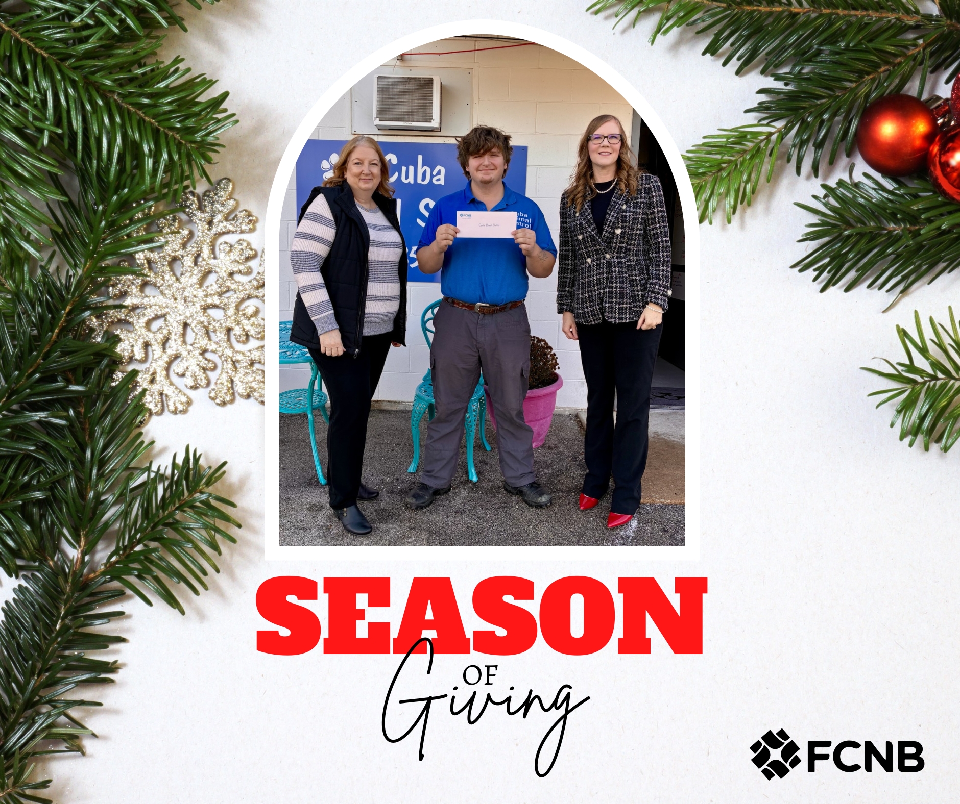FCNB - 🎁 FCNB Bank – Season of Giving 🎁 This holiday season, we’re ...