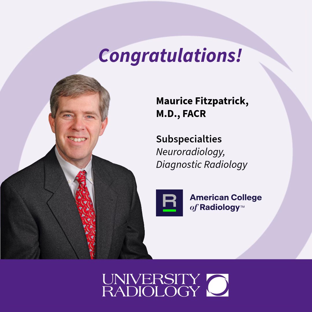 University - Please join us in congratulating Dr. Maurice Fitzpatrick ...