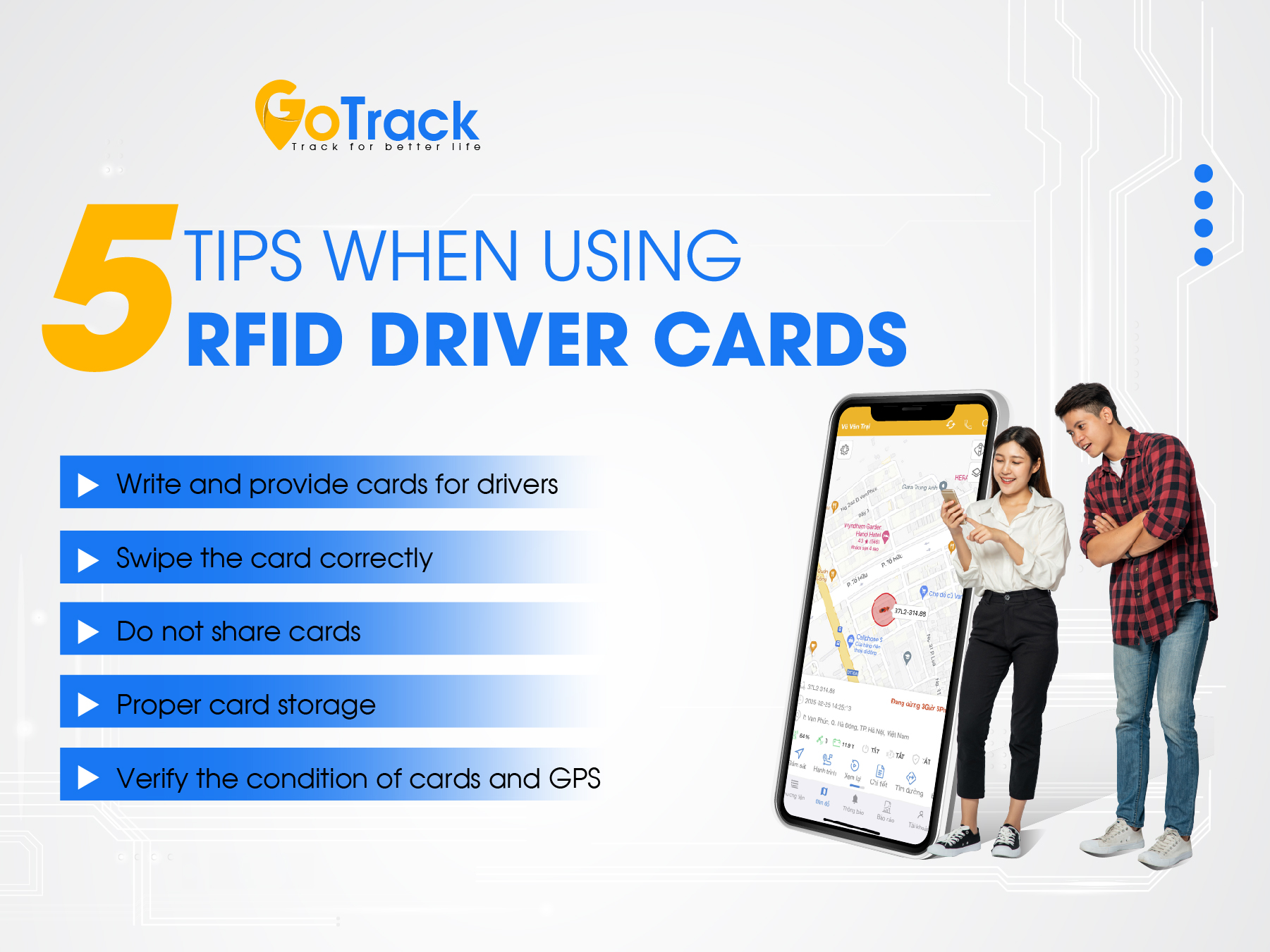 GoTrack - #RFID_DRIVER_CARD_USAGE_GUIDE ‼️ The RFID driver card is a ...