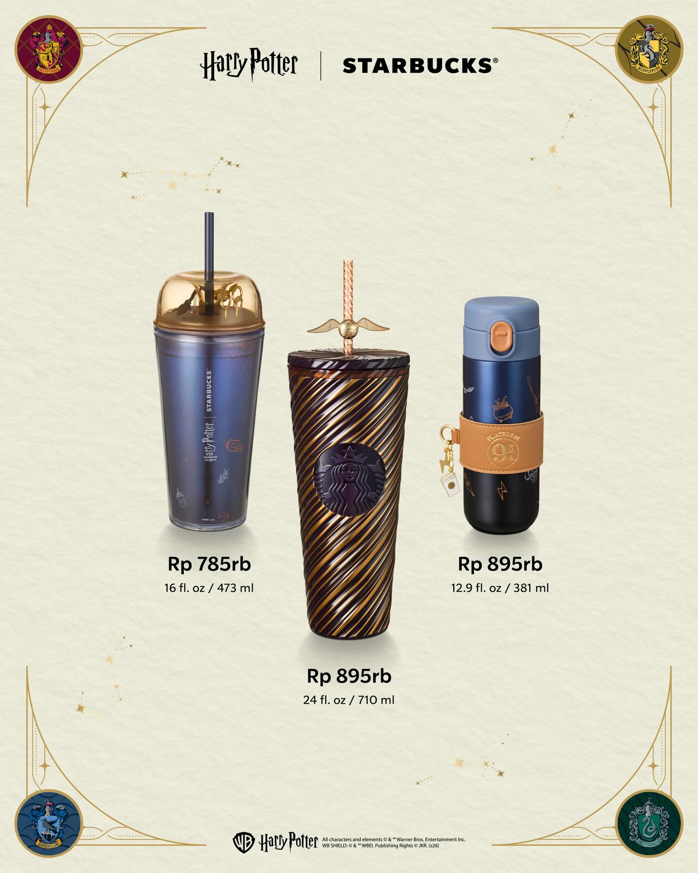 STARBUCKS HarryPotterコラボ傘 Carry a little enchantment wherever you go 🪄✨ The Harry Potter