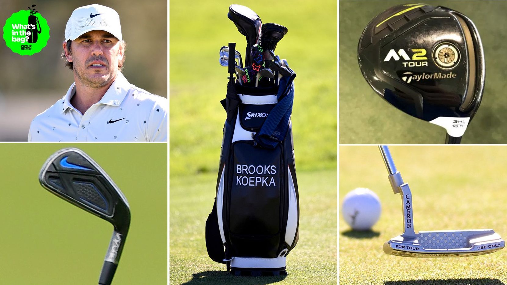 Brooks Koepka WITB: Nike 3-iron and TaylorMade M2 Tour remain in