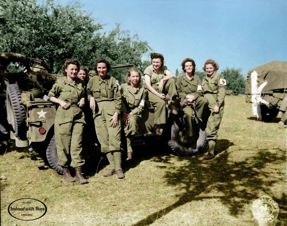 A Group of ANC (Army Nurse Corps)... - WW2 Colourised Photos | Facebook