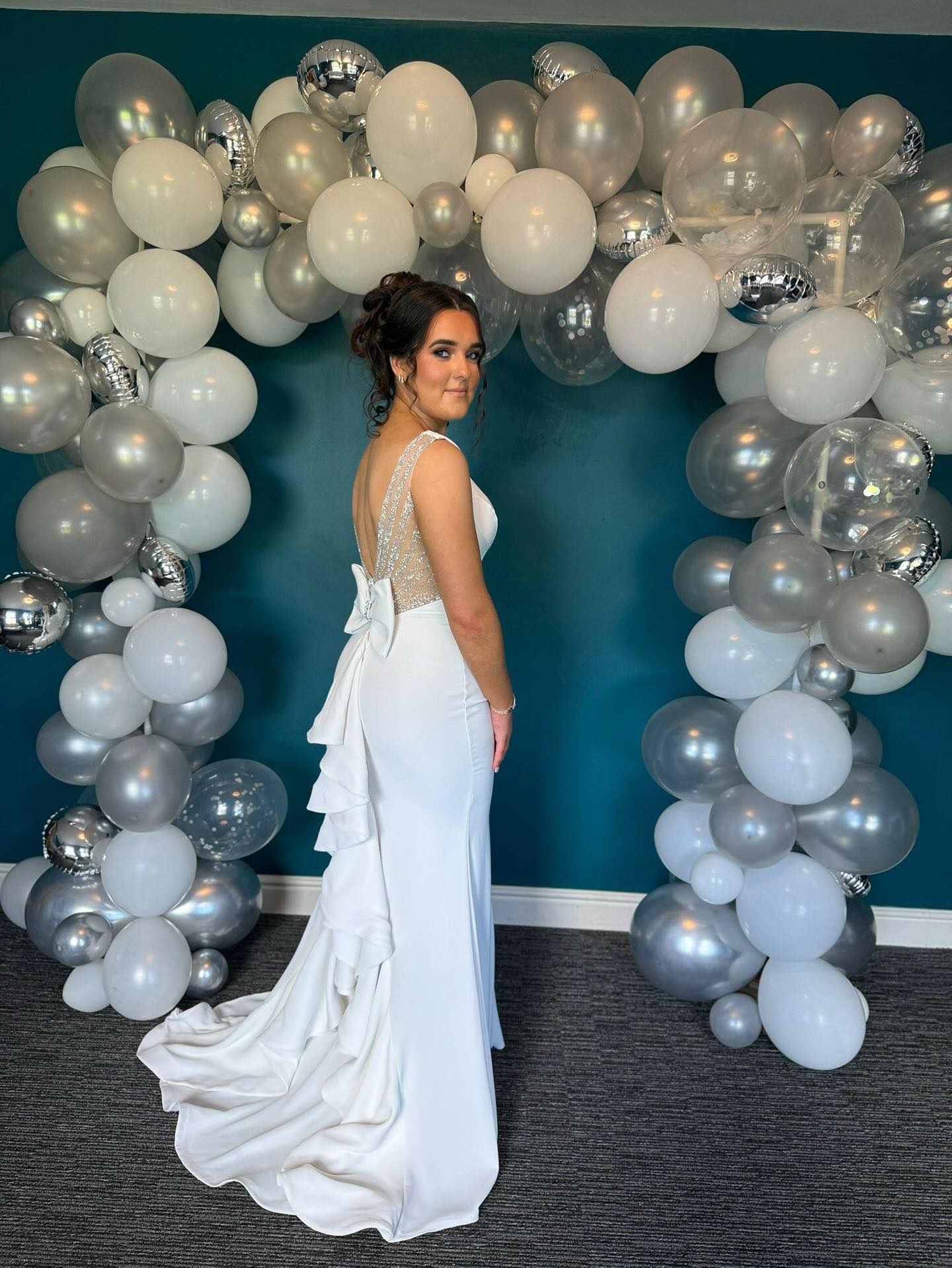 halter dress wedding guest Women’s Satin Maxi – Elegant Size:14-15Y cf-color-sky_blue 