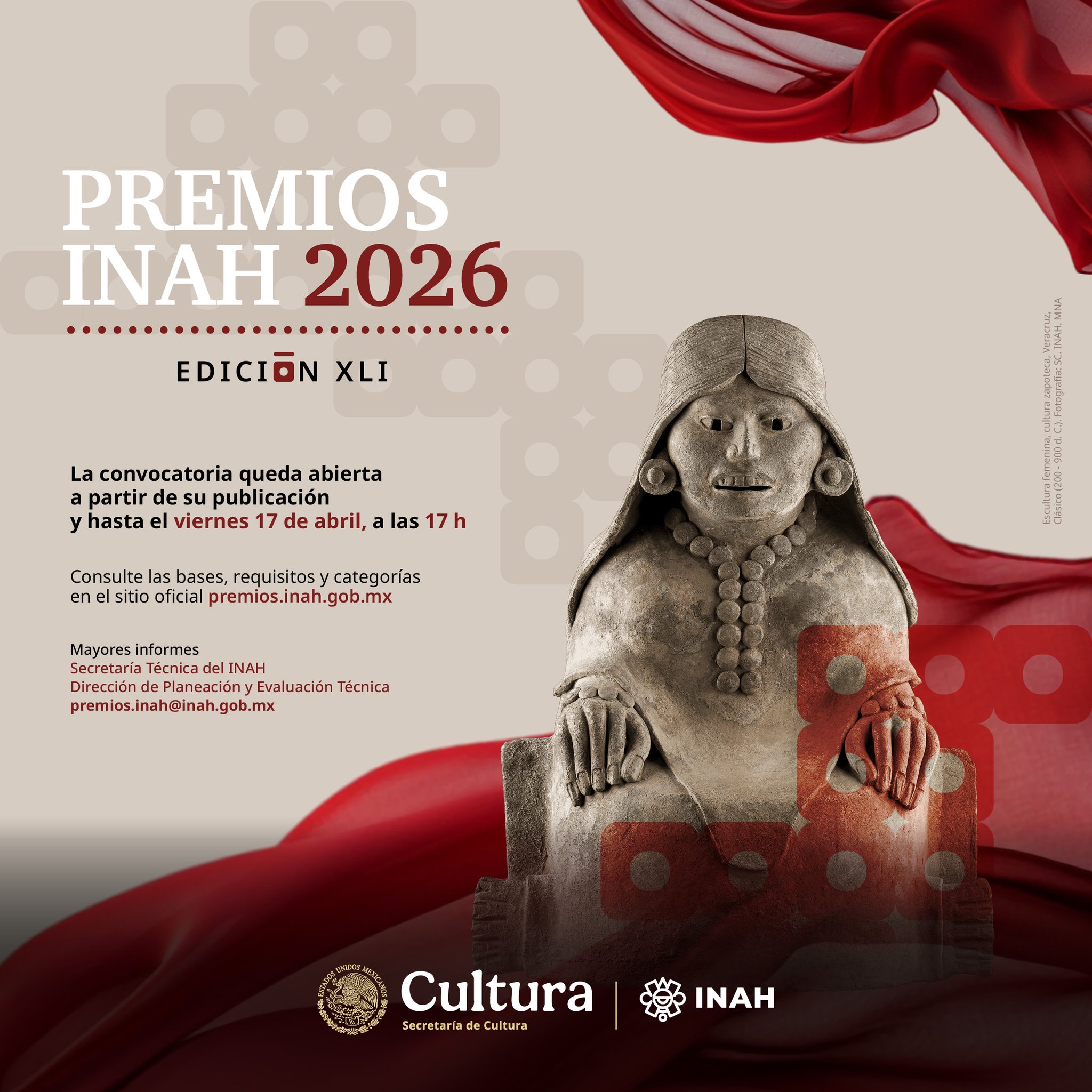 ENAH - ¡Ya está aquí la convocatoria para los Premios INAH 2026! 🎉 El ...