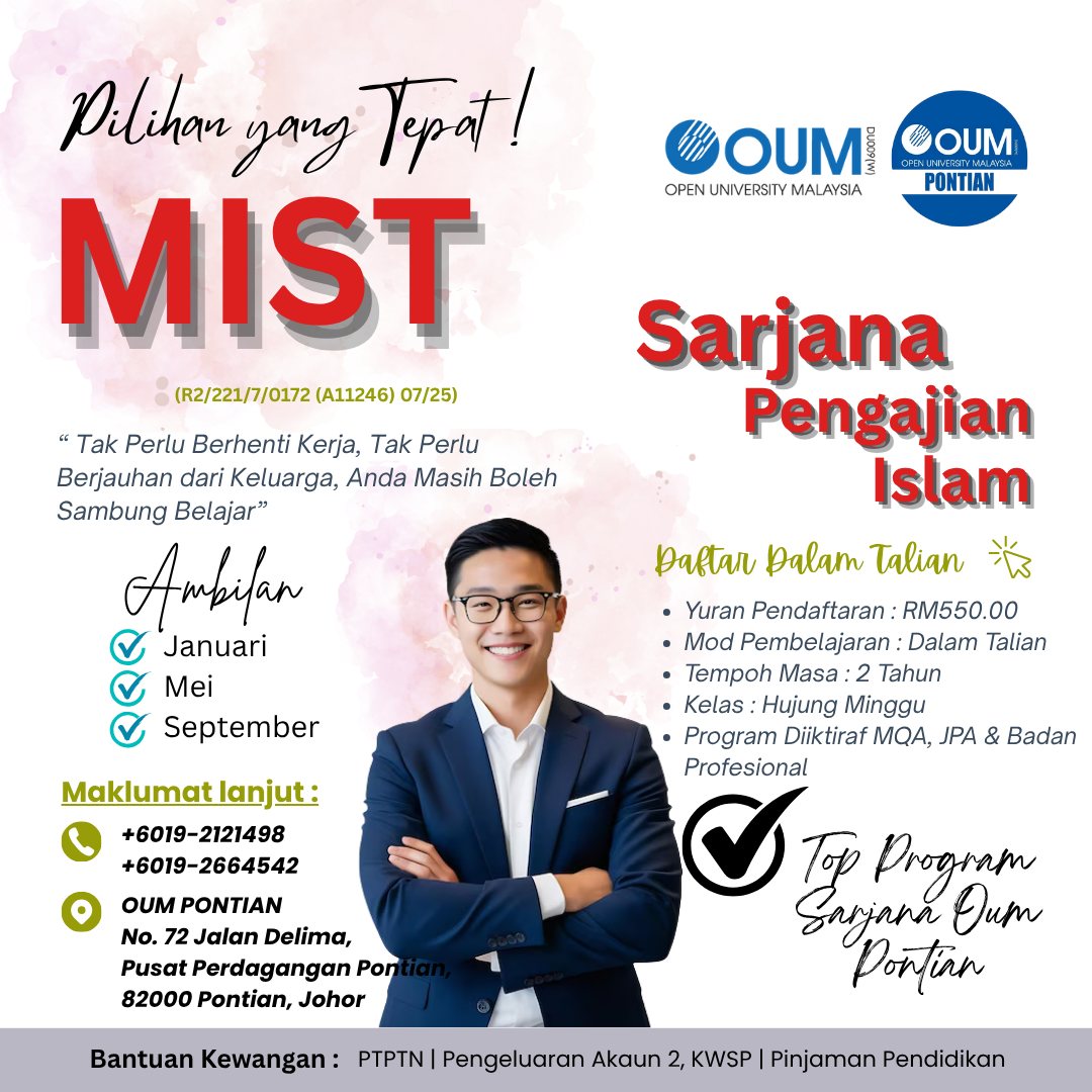 OUM - 📖 SARJANA PENGAJIAN ISLAM (MIST) OUM PONTIAN . Program Sarjana ...