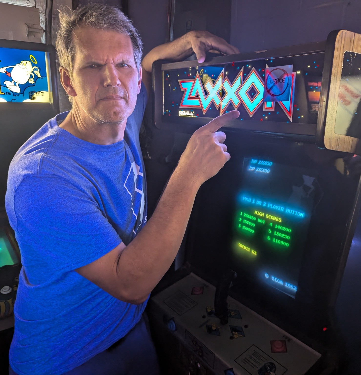 Chris Justice achieves new high score on Zaxxon with 236,850 points