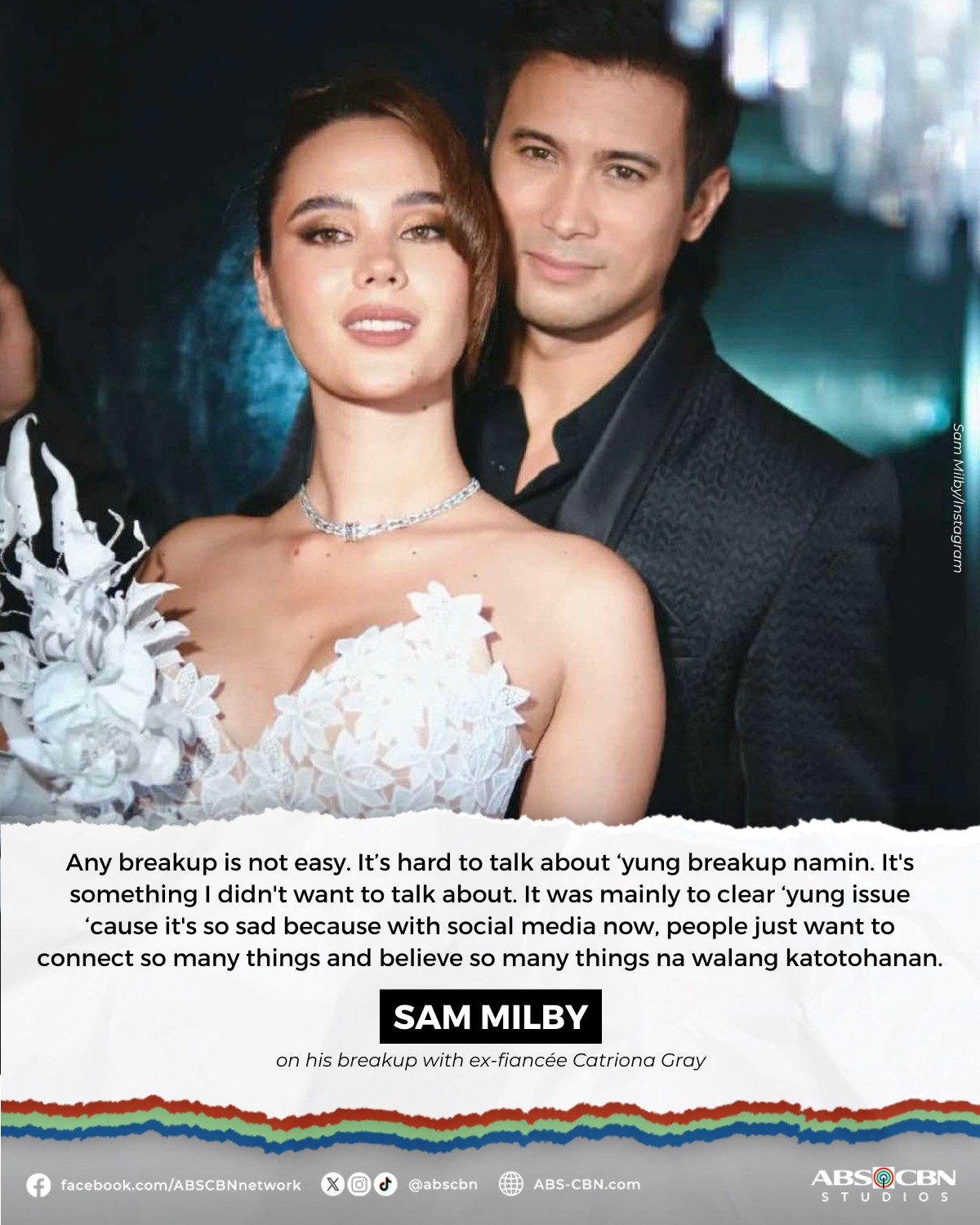 ABS-CBN - Kapamilya star Sam Milby opened up about his... | Facebook