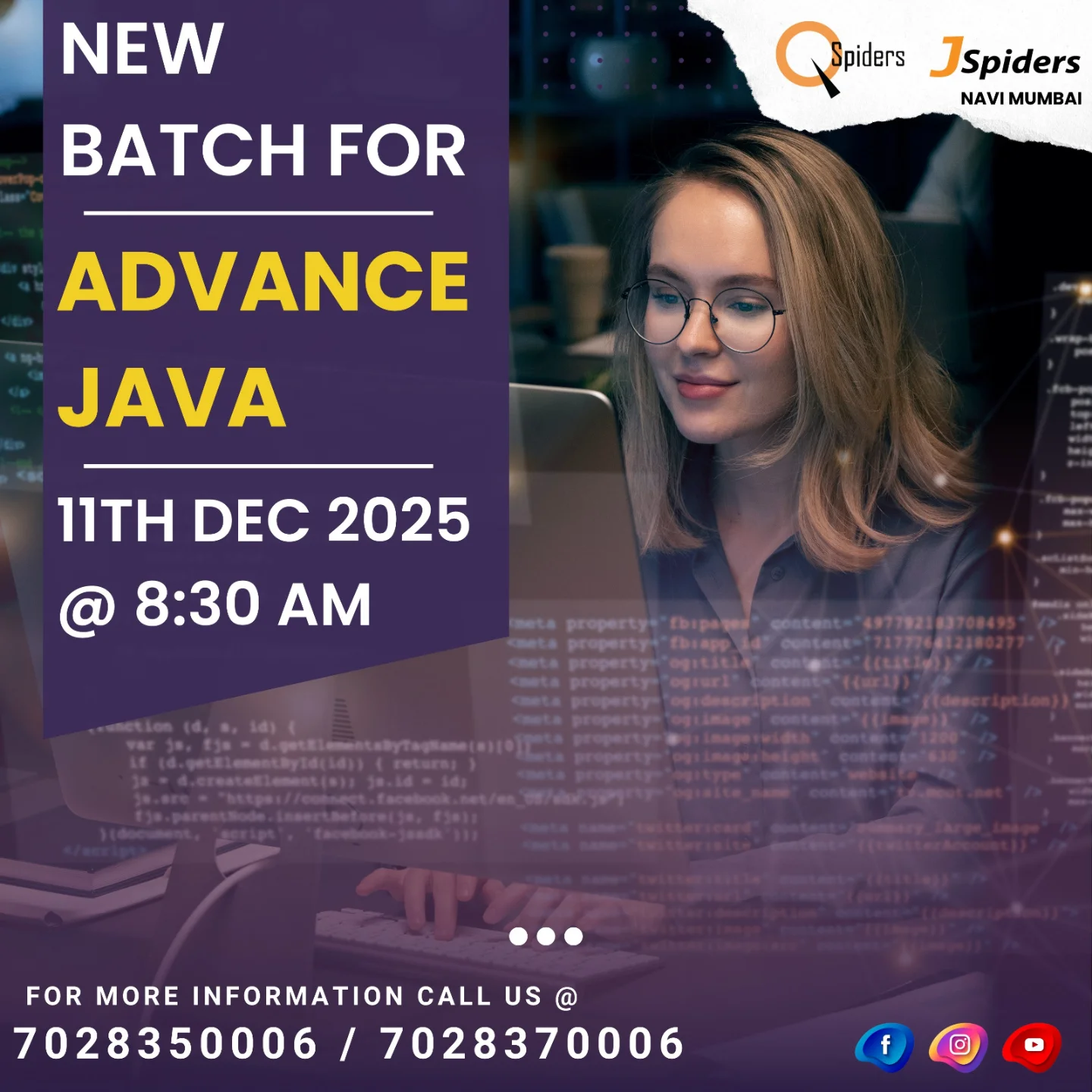 QSpiders - 💻 Ready to learn Advance Java from scratch? Join our new ...