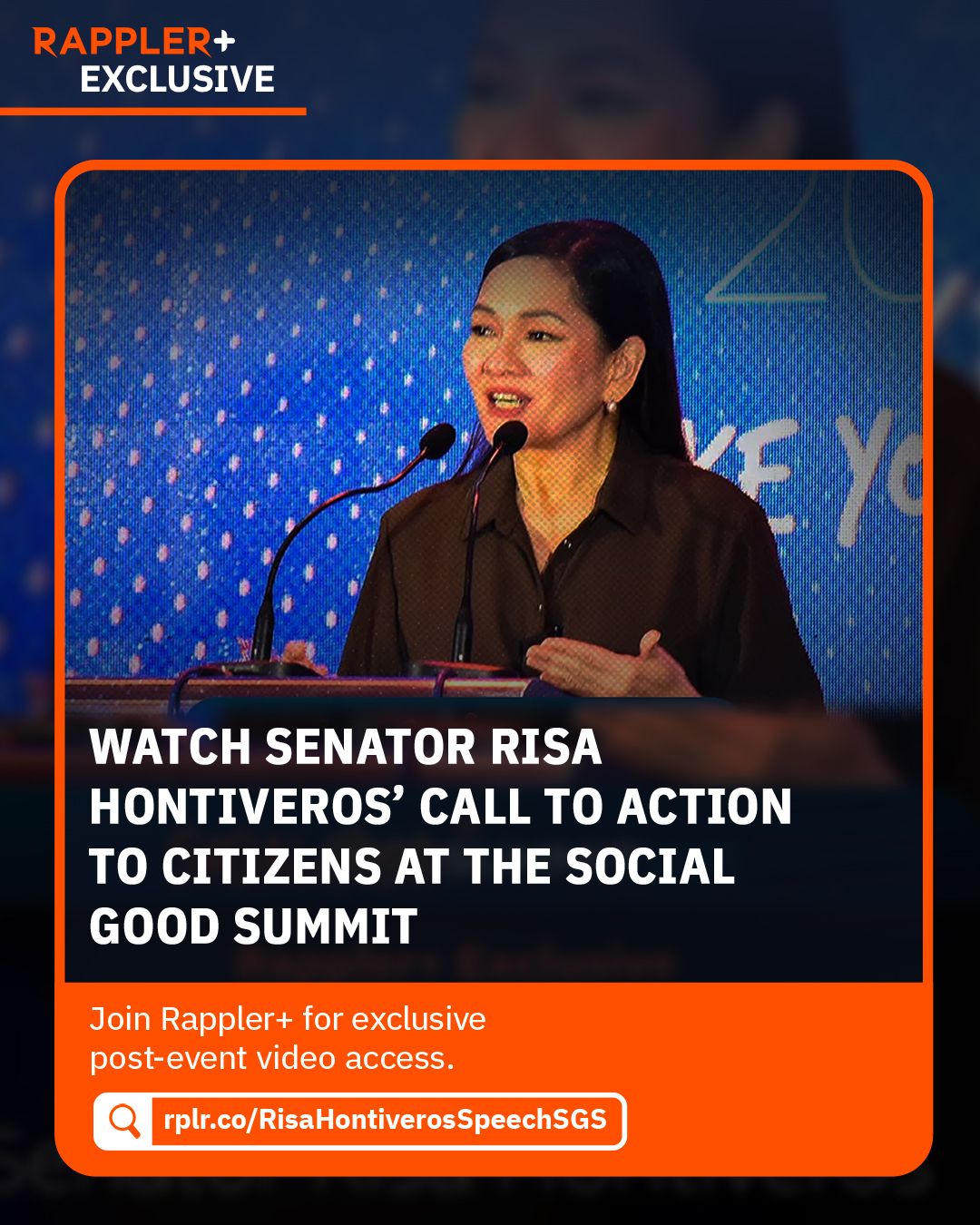 Rappler - Watch the senator's powerful speech and call to... | Facebook