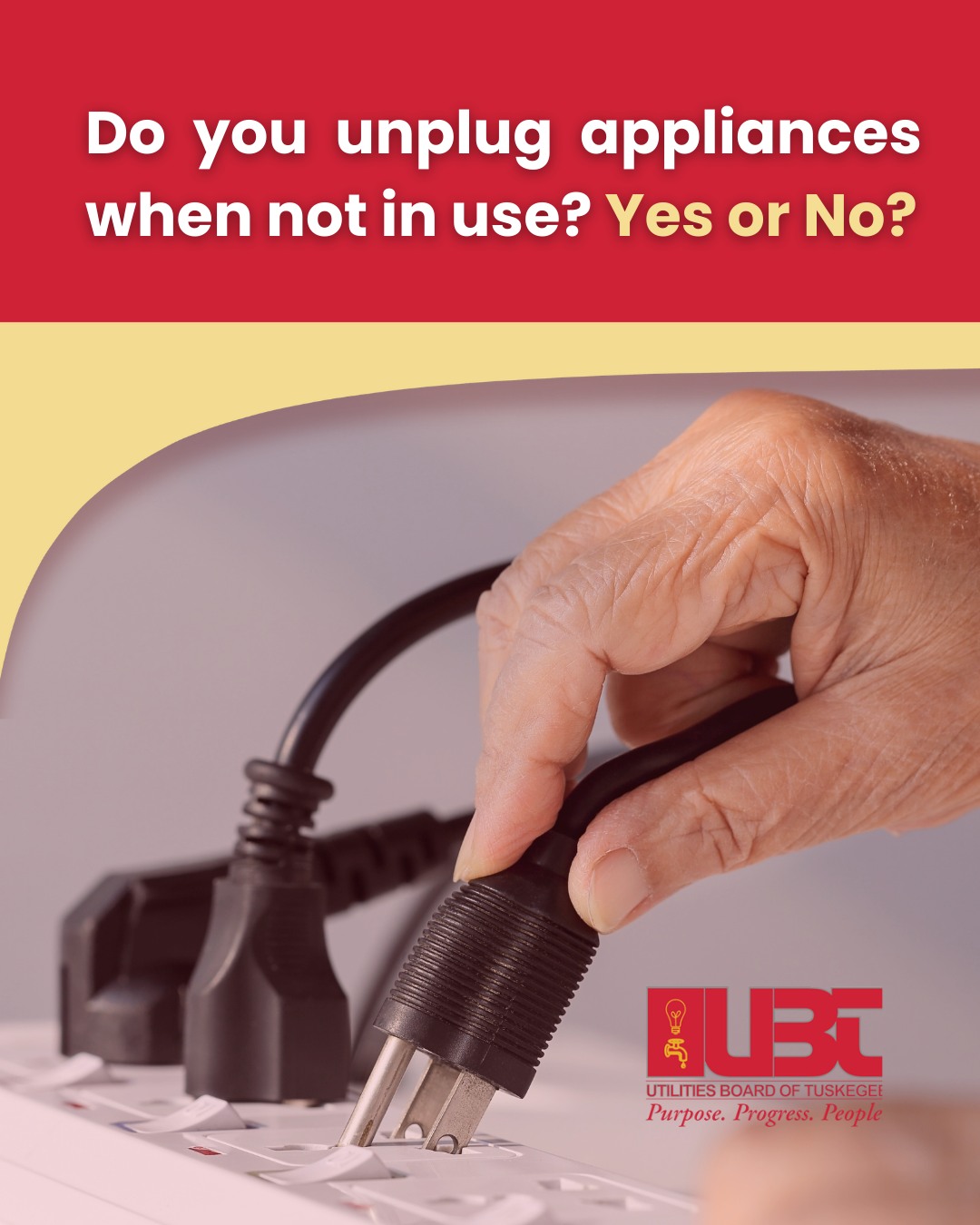 Did you know that unplugging... - Utilities Board of Tuskegee | Facebook