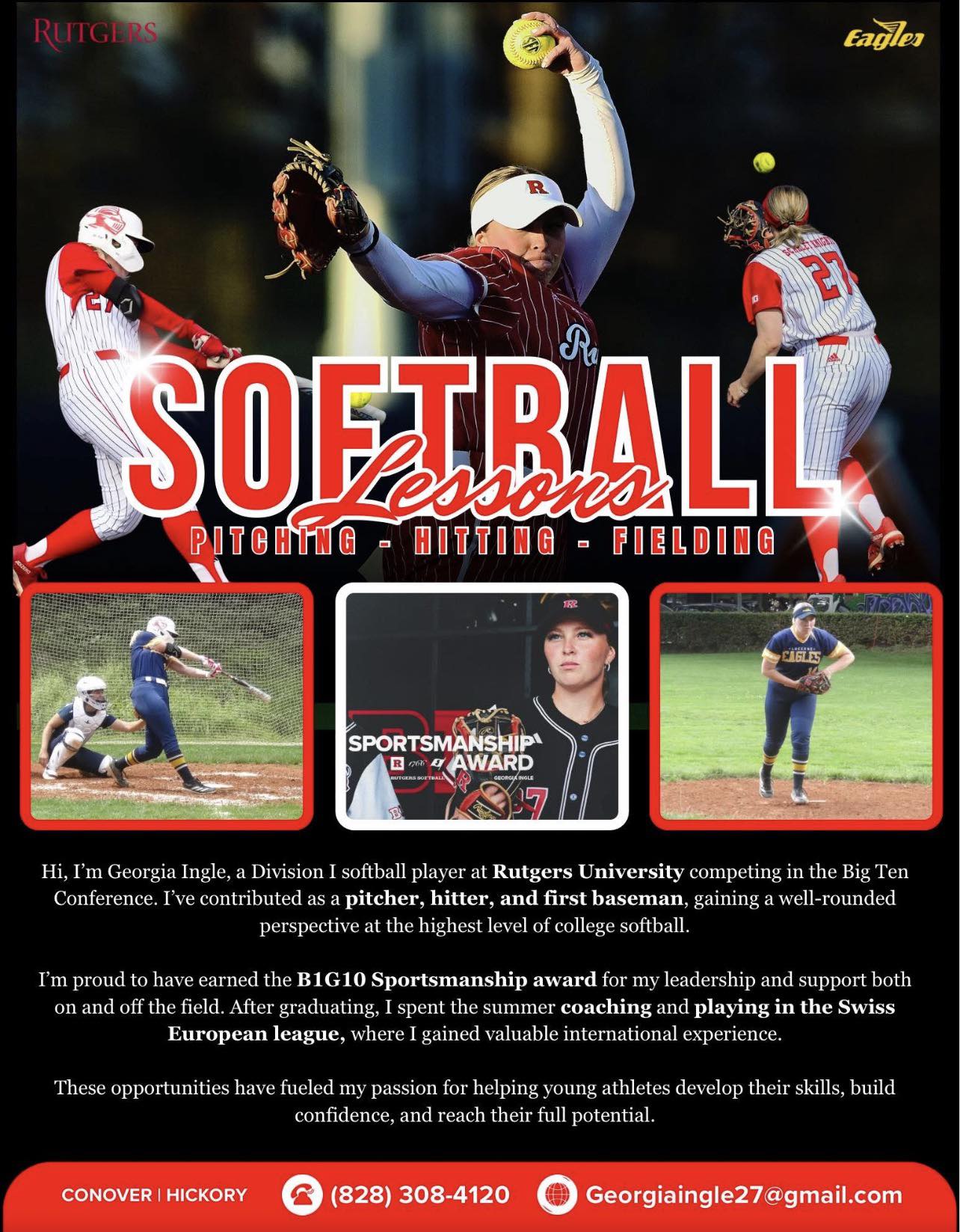Softball lessons in Conover area