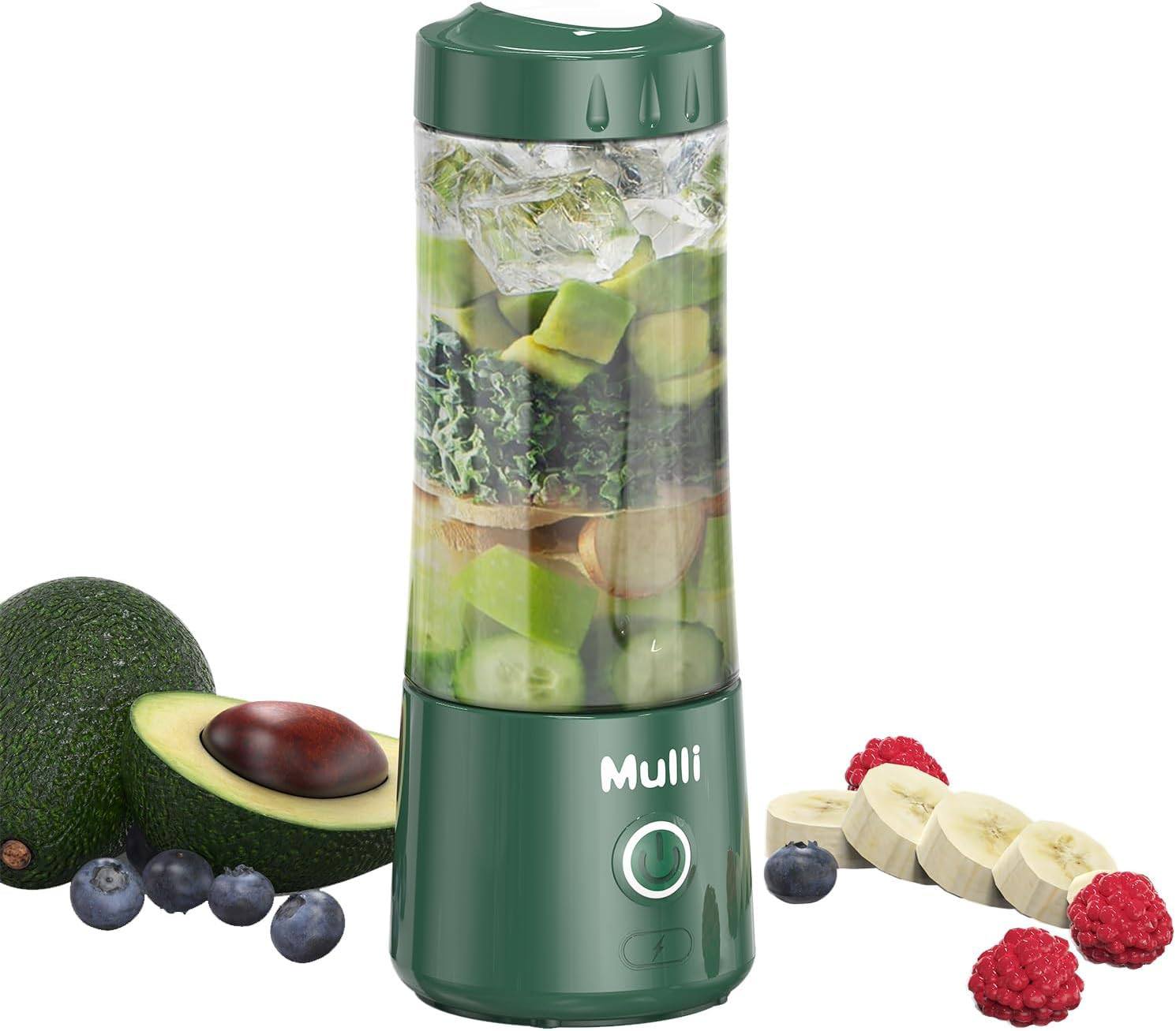 Umllpet Mixeur portable, rechargeable par USB, pour smoothie et milk-shakes, mini mixeur avec une capacité de 700 ml, mini mixeur pour aliments pour bébé, voyage, salle de sport