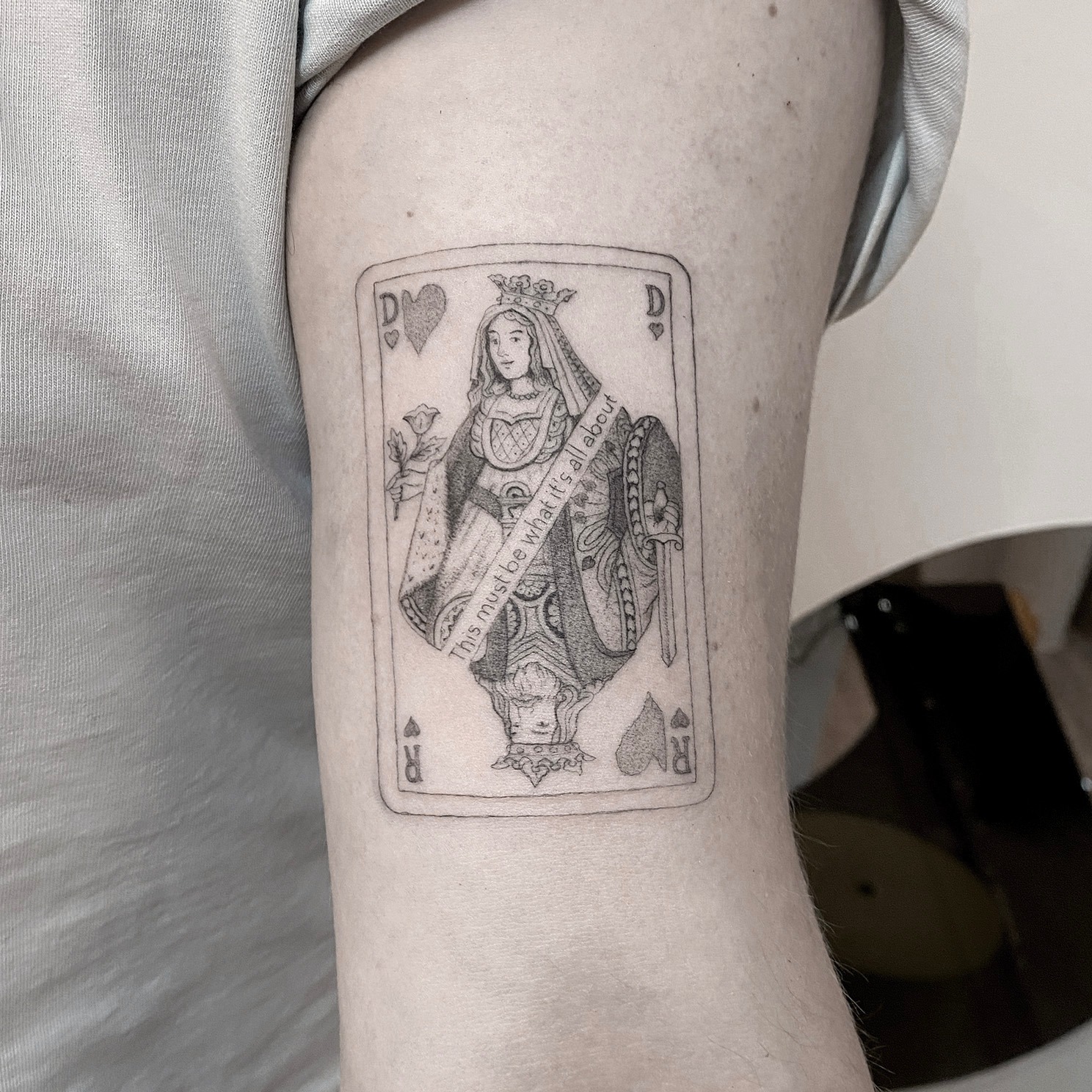 playing cards tattoo sleeve Lucky Gambling Guns Roses Dice Horse Shoe Cross Woman Dove Temporary Tattoos Rose and playing card half