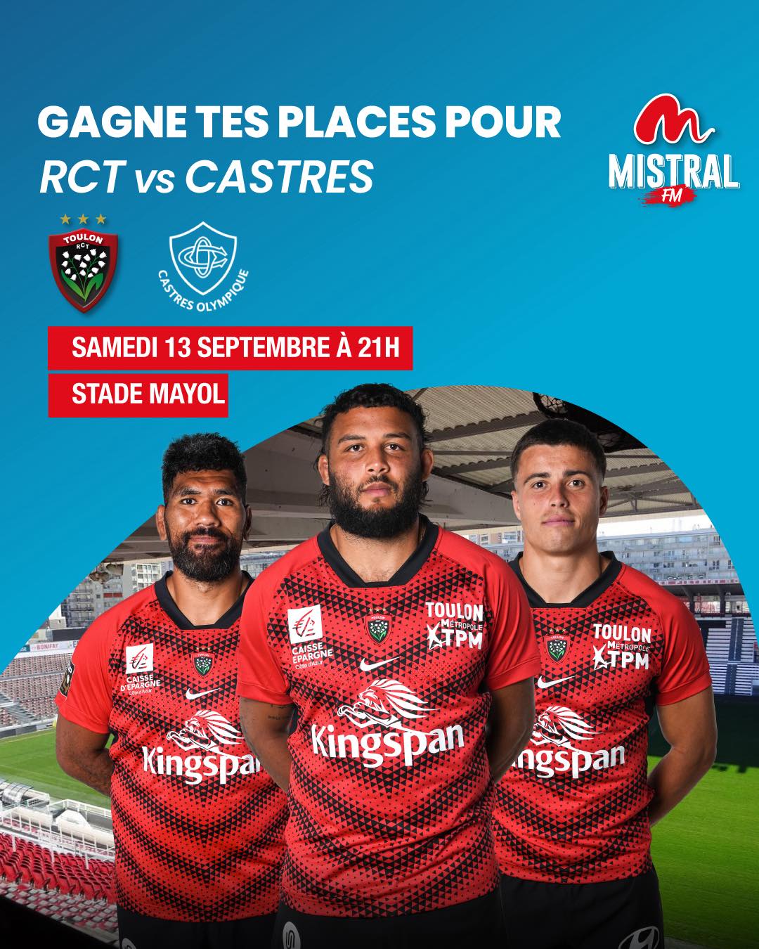 Mistral - Le RCT - Rugby Club Toulonnais fait son grand retour au Stade ...