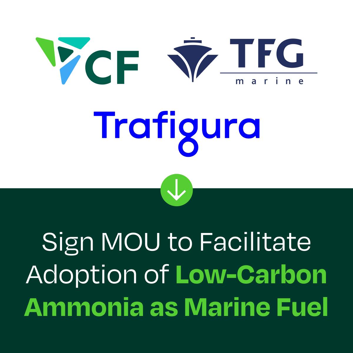 CF - We are pleased to share our collaboration with Trafigura and TFG ...