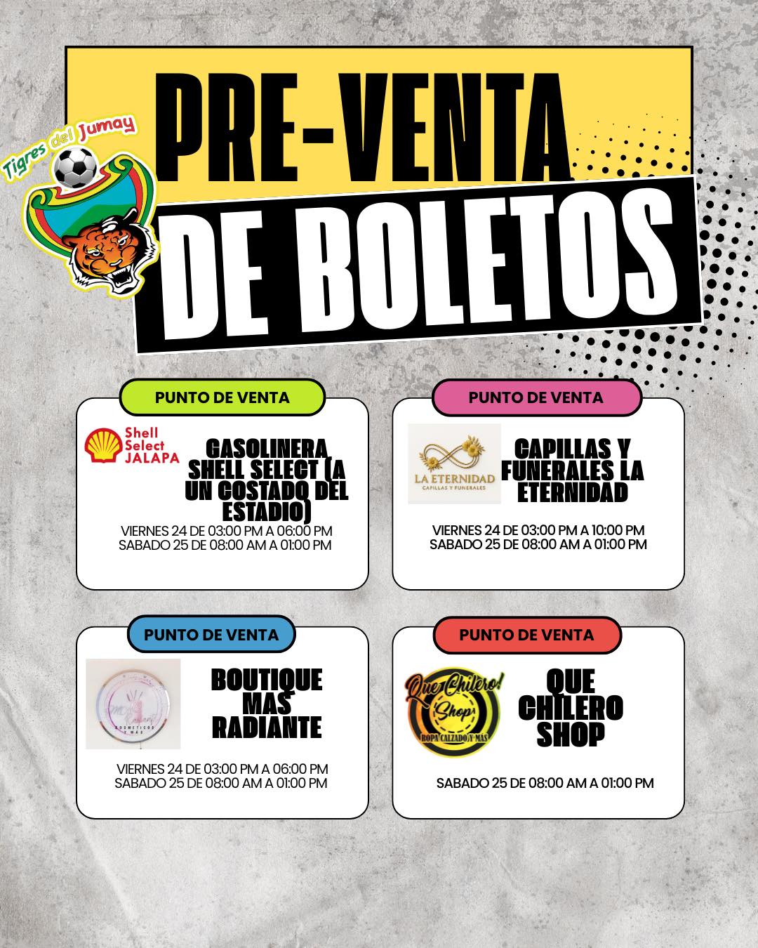 DEPORTIVO - Preventa de boletos a partir del día de hoy ⚽️🐯 Gasolinera ...