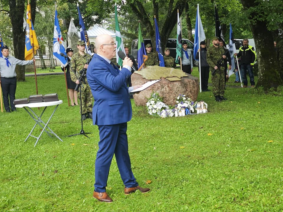 Rapla - Päeva juhtis Eesti Endiste Metsavendade Liidu juhatuse liige ...