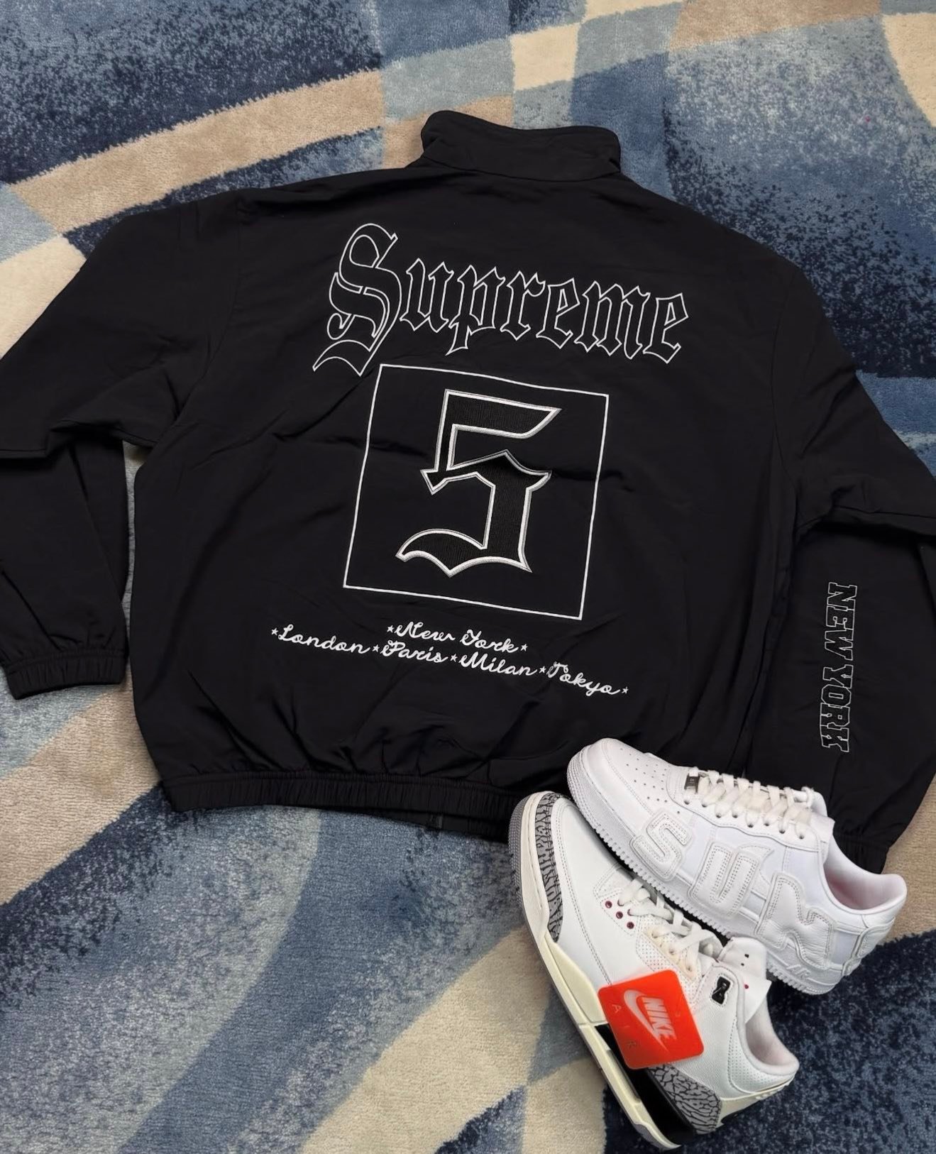 Supreme Old English Tracksuit ♠️?