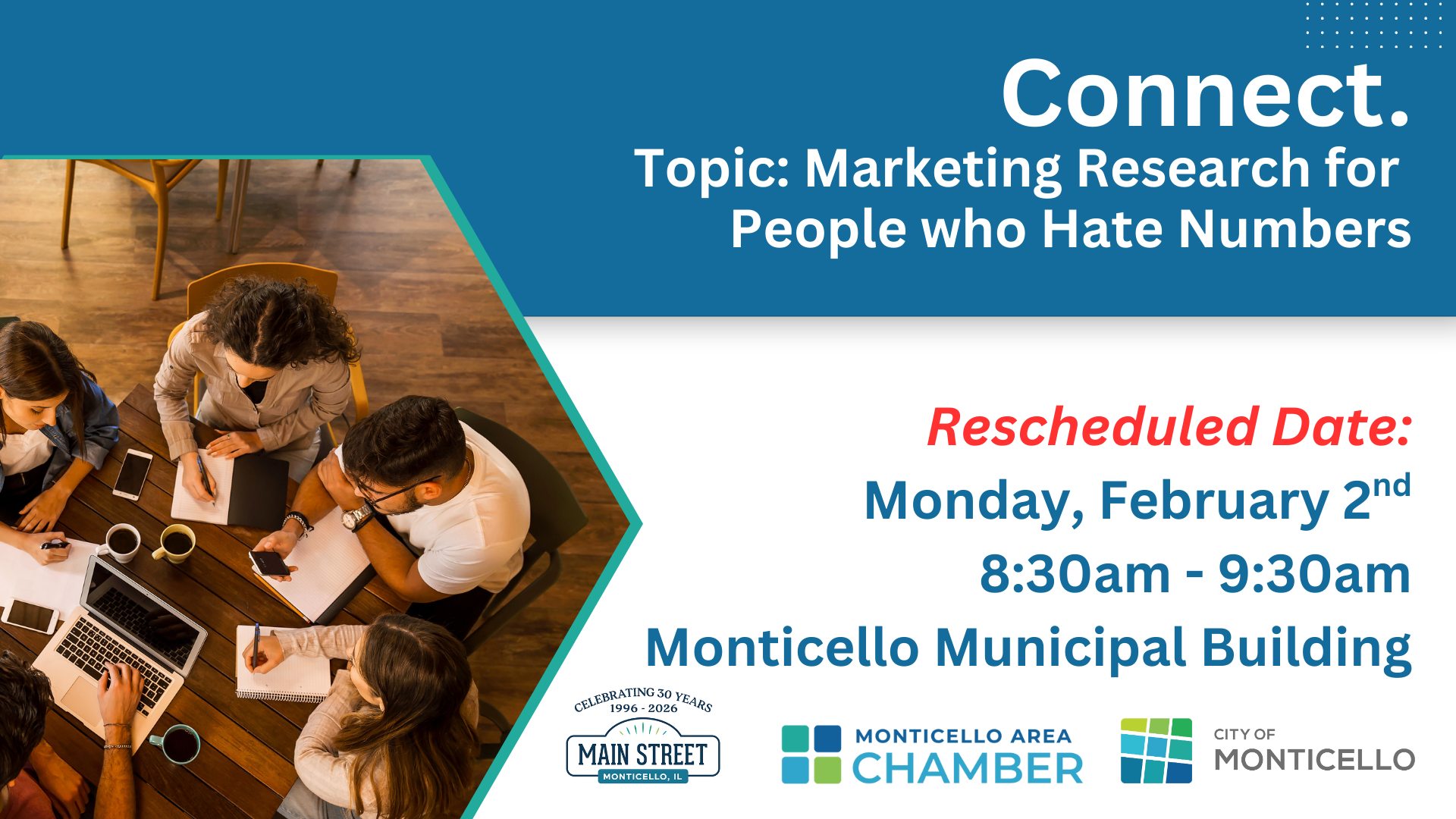 Morning Connect - Marketing for People who hate Numbers