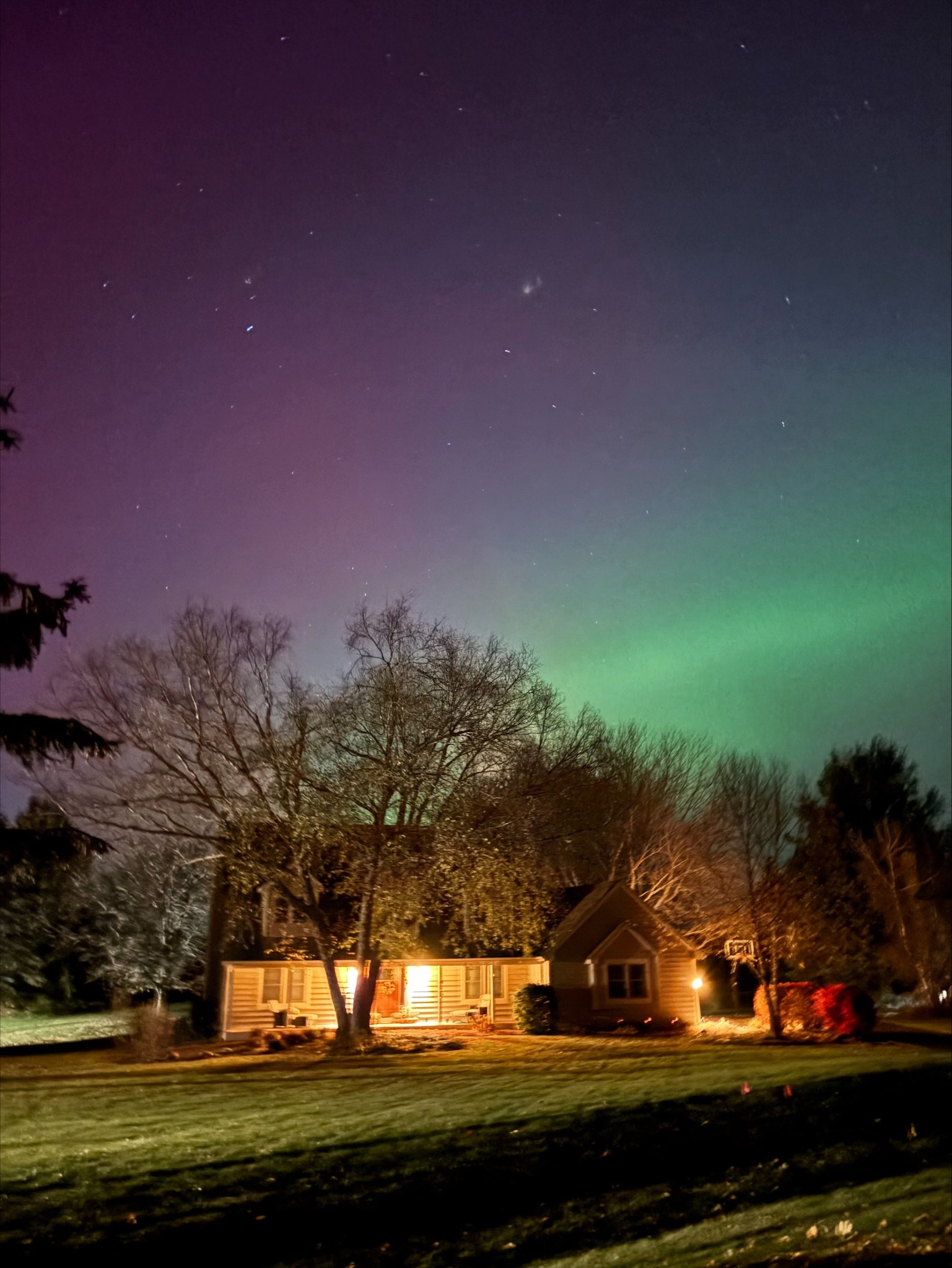 Northern Lights in Crystal... Meteorologist Emily Wahls Facebook