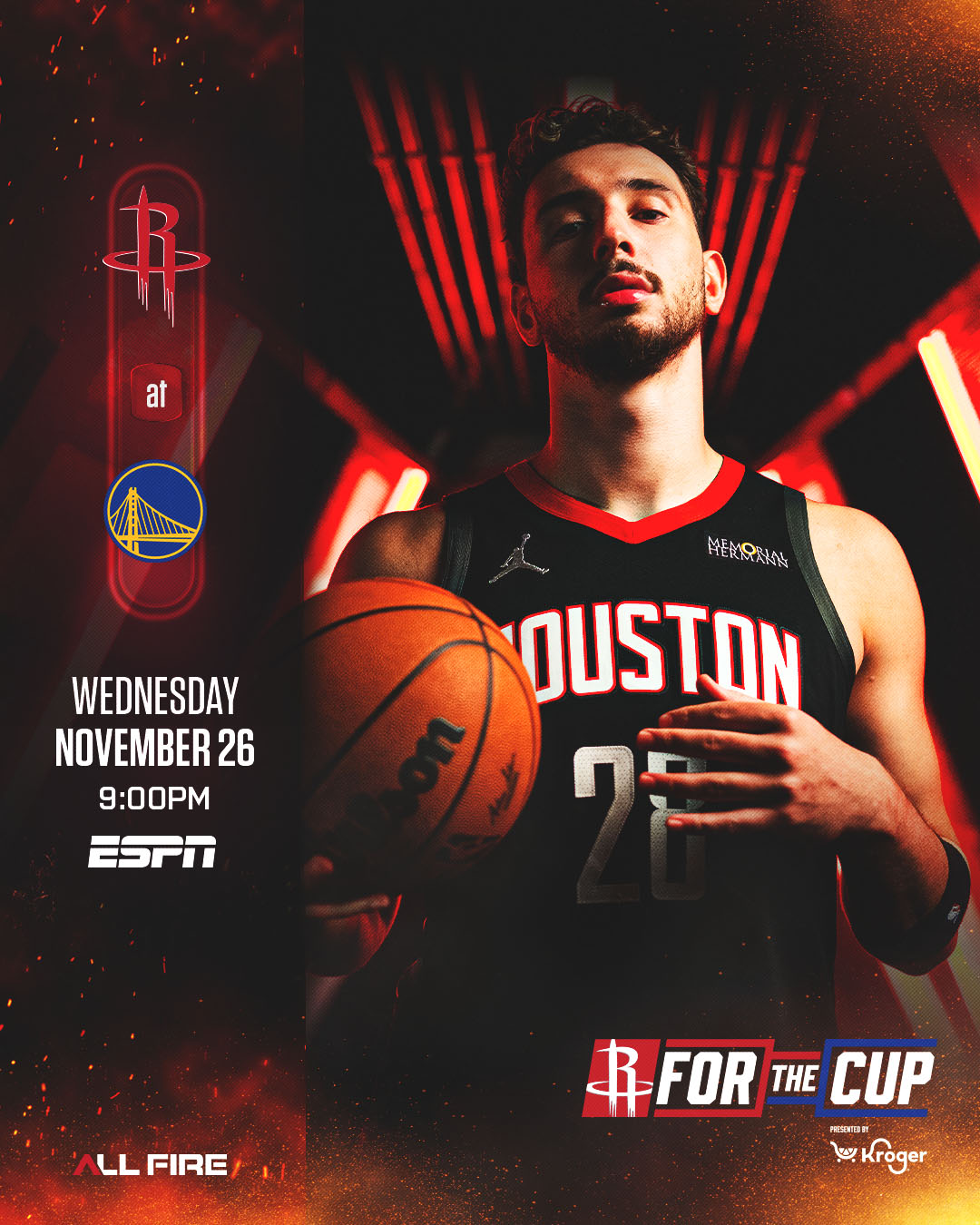 Houston Rockets - Cup game in The Bay 🌁 ⏰ 9:00pm Tip-Off... | Facebook