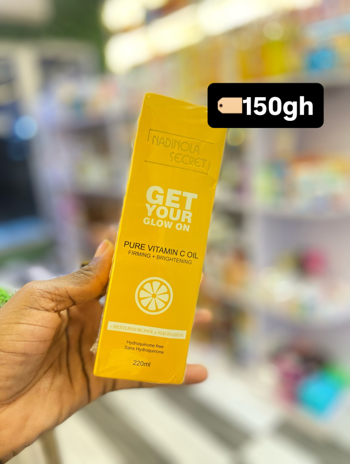 nadinola secret glutathione and vitamin c AUTHENTIC SKINCARE BRAND IN LAGOS | & LIGHTENING BODY LOTION is definitely that girl! This body lotion is just so goodIt gradually Nadinola Secret 100% Vitamin C