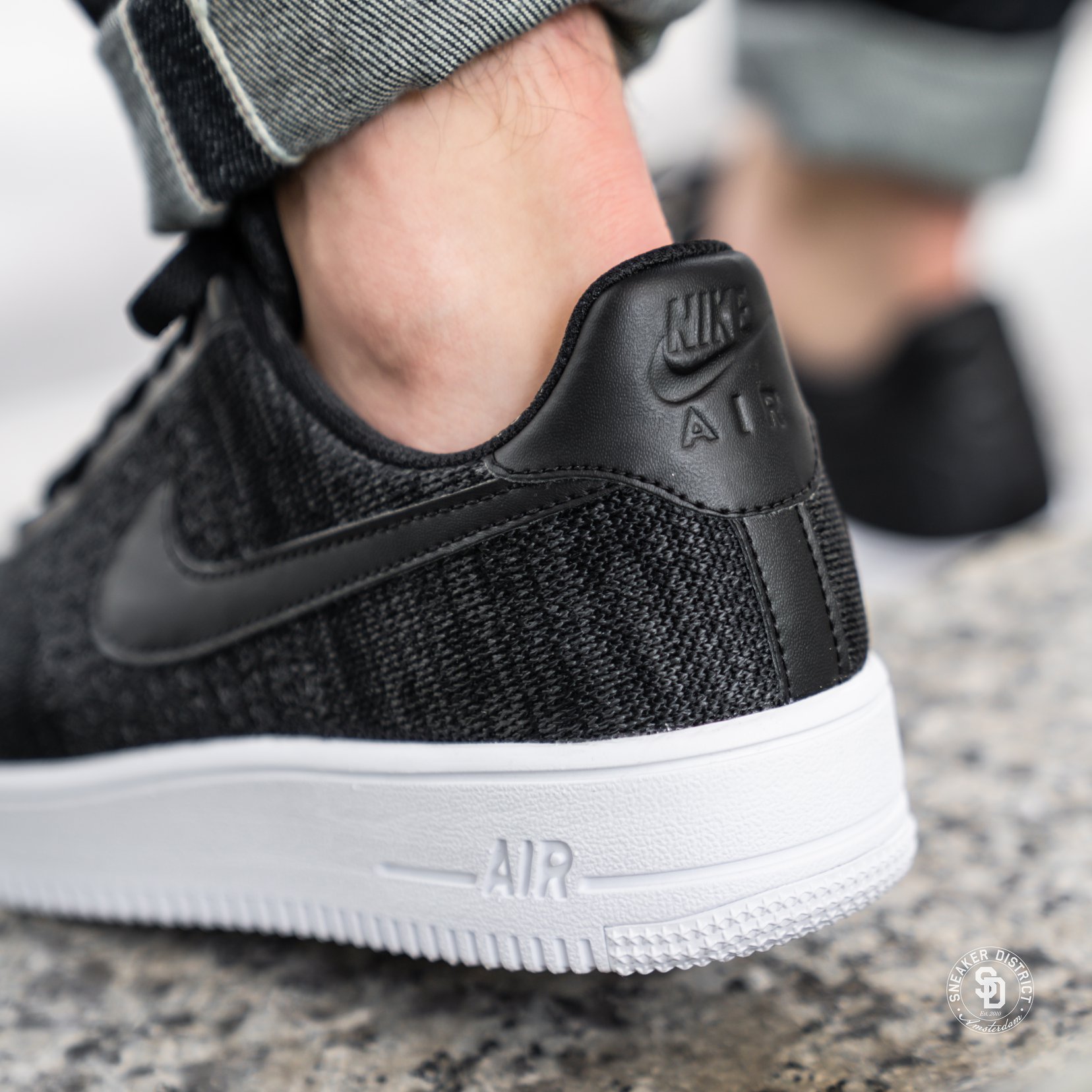 Nike Air Force 1 Flyknit 2.0 Black/White-Anthracite restocked 