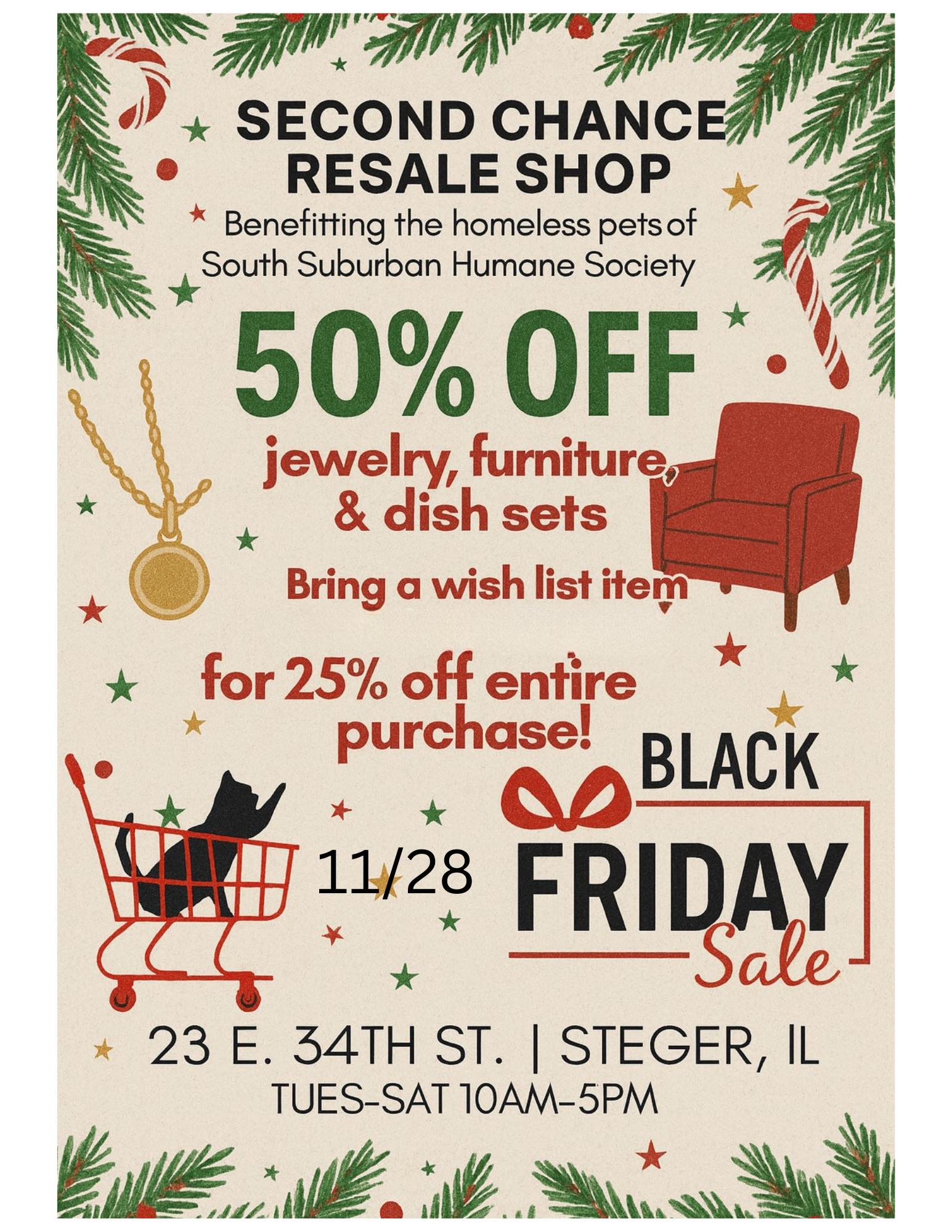 One week from now is our Black... - Second Chance Resale | Facebook
