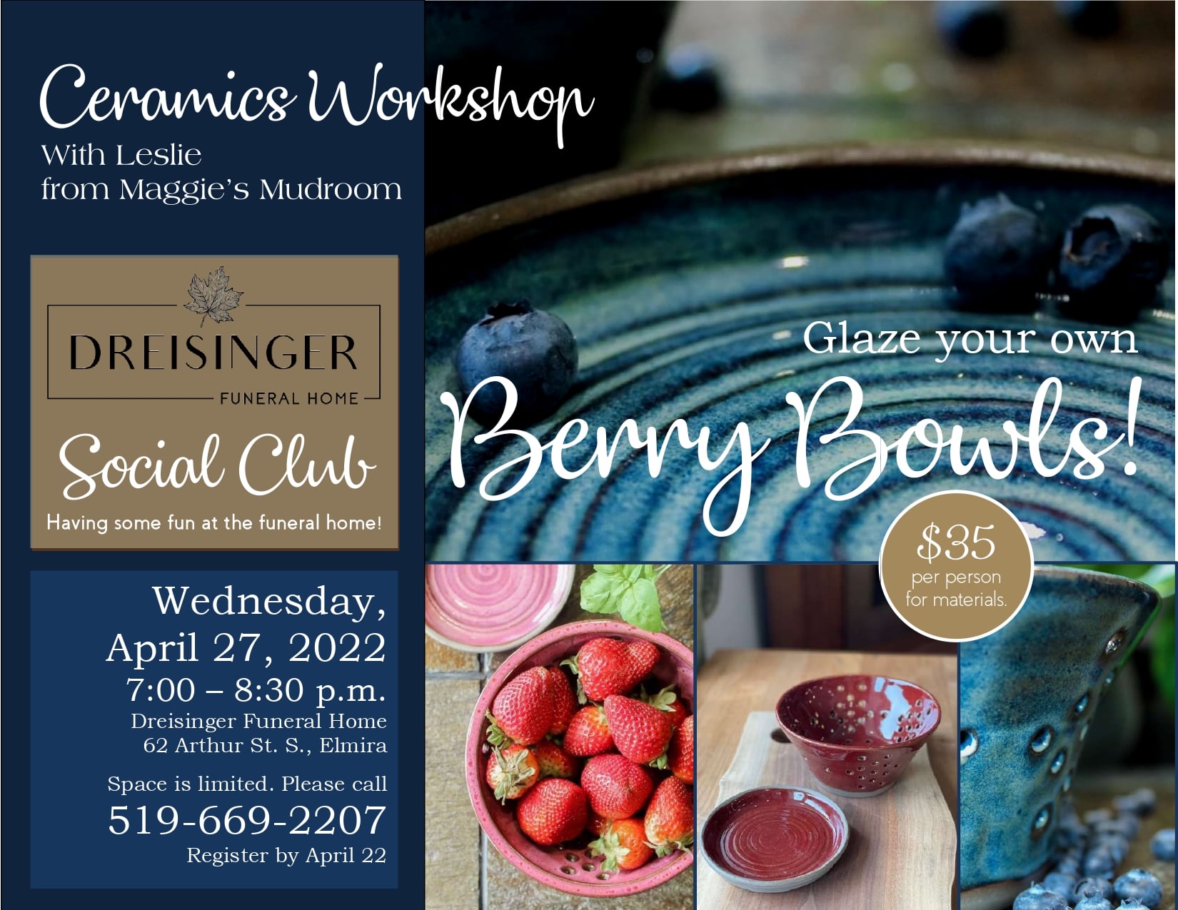 Save the date! We're so... Dreisinger Funeral Home Ltd.