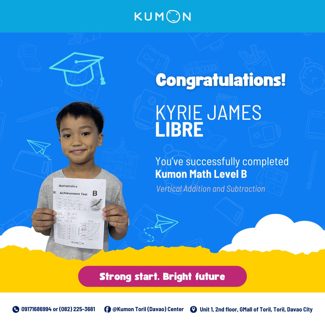 🌟 Why Do Students Enroll in... - Kumon Toril Davao Center | Facebook