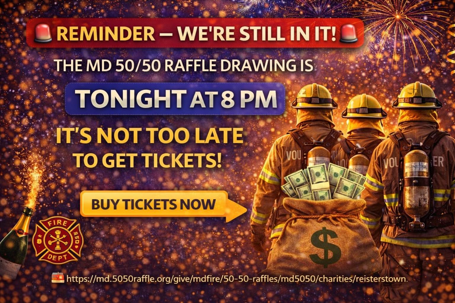 Reisterstown - 🚨 REMINDER — WE’RE STILL IN IT! 🚨 The MD 50/50 Raffle ...