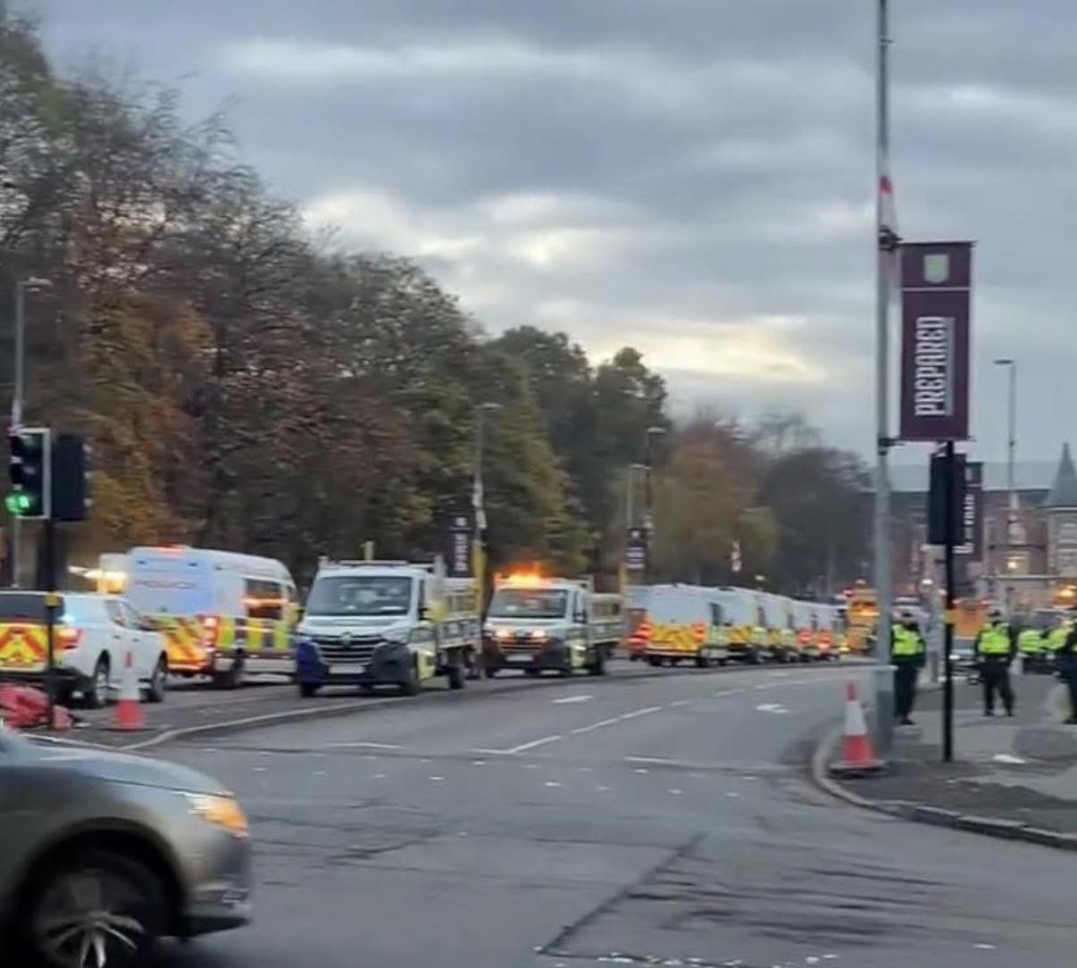 Newcastle - 2 and half hours before kick off at Villa park and this is ...