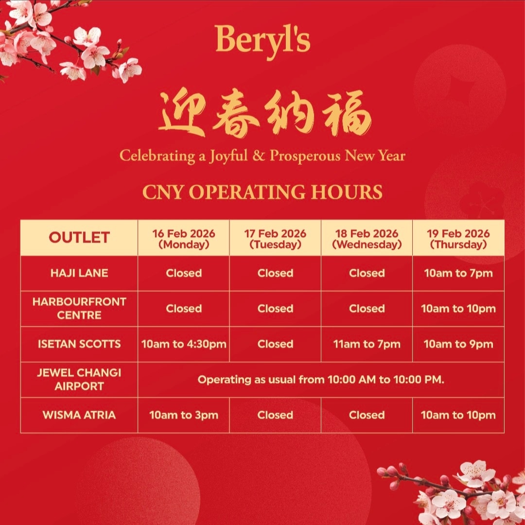 Beryl's - 🧨 CNY Operating Hours Notice 🧨 As we welcome the Lunar New ...