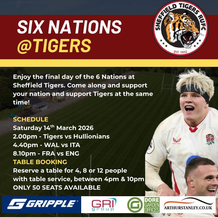 Sheffield Tigers RUFC added a new... - Sheffield Tigers RUFC