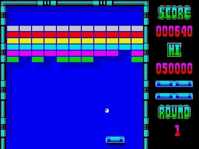Arkanoid game review for ZX Spectrum