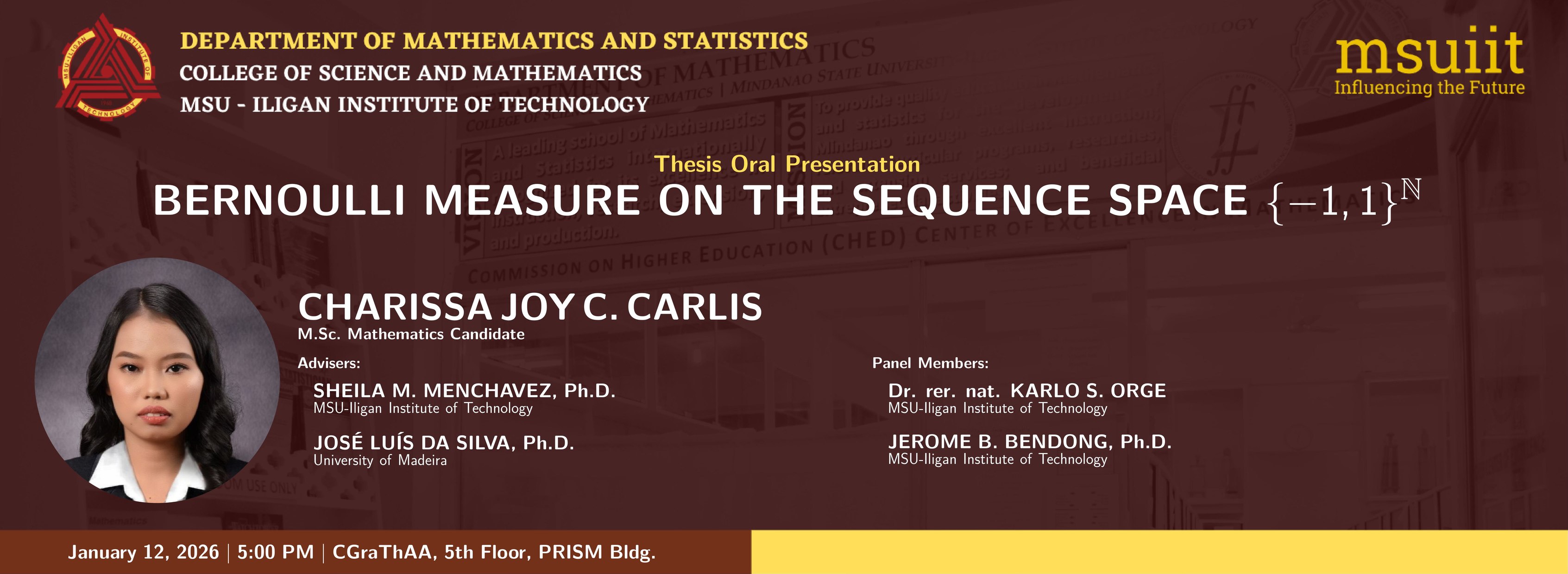 Announcement of... - Department of Mathematics and Statistics | Facebook