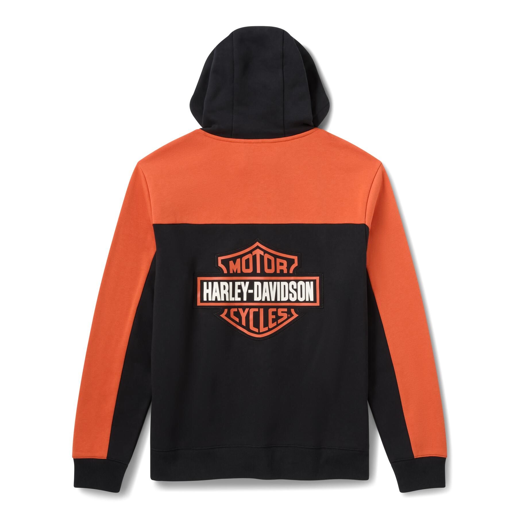Harley-Davidson color blocked full zip hoodie at West Coast Harley