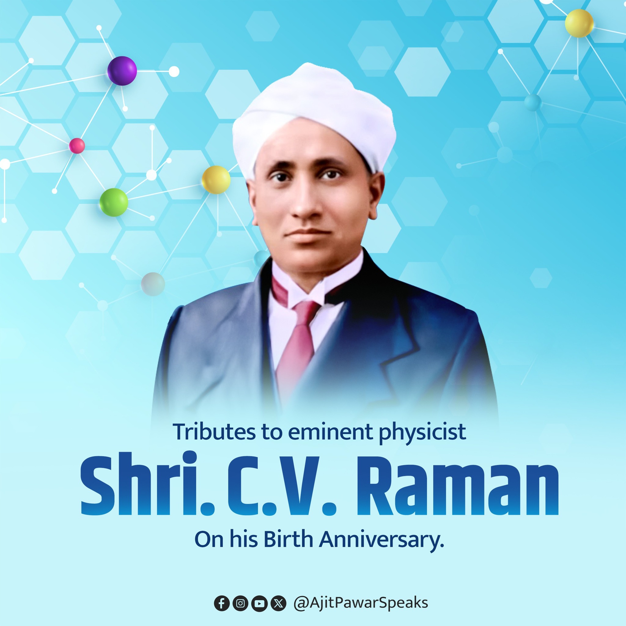 Ajit Pawar - Shri. CV Raman's contribution to the field of... | Facebook