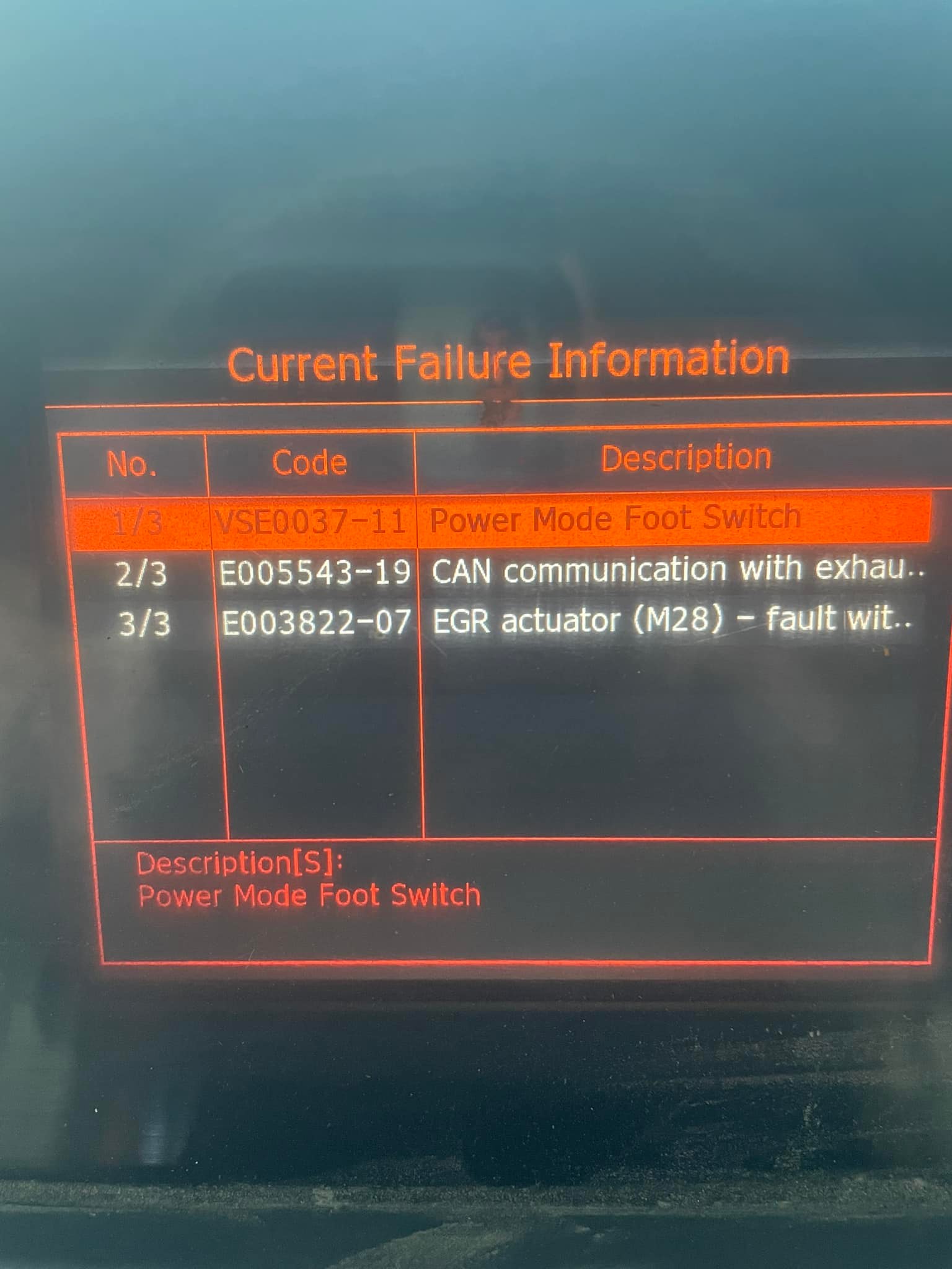Doosan dx300-5 keeps shutting down with error code