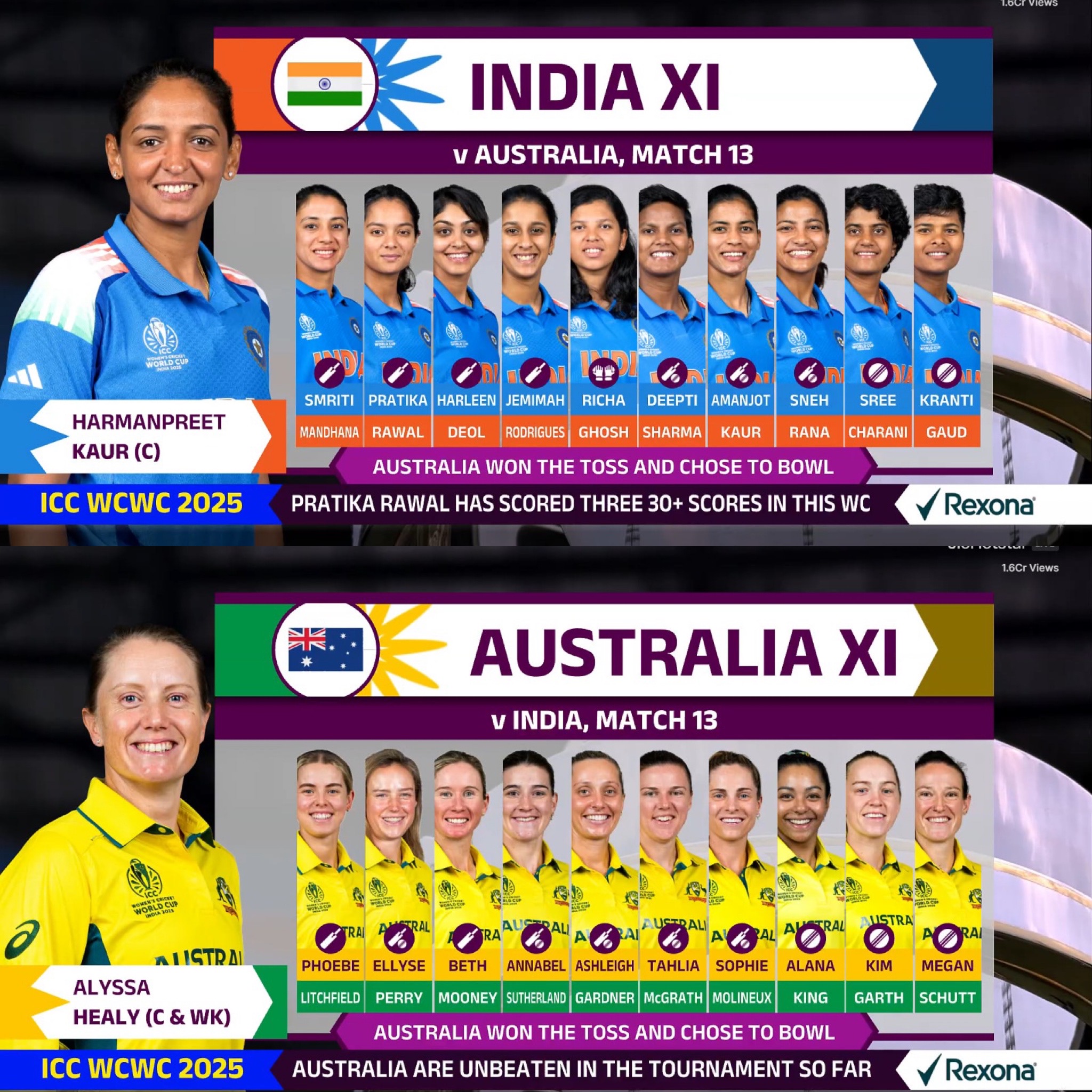 Star Sports - Alyssa Healy has won the toss & Australia... | Facebook