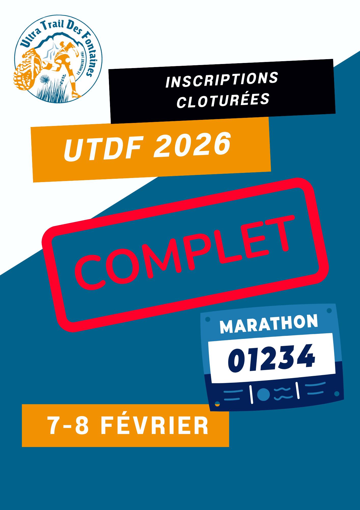 UTDF - C’est complet ! Toutes les courses de l’UTDF 2026 affichent ...