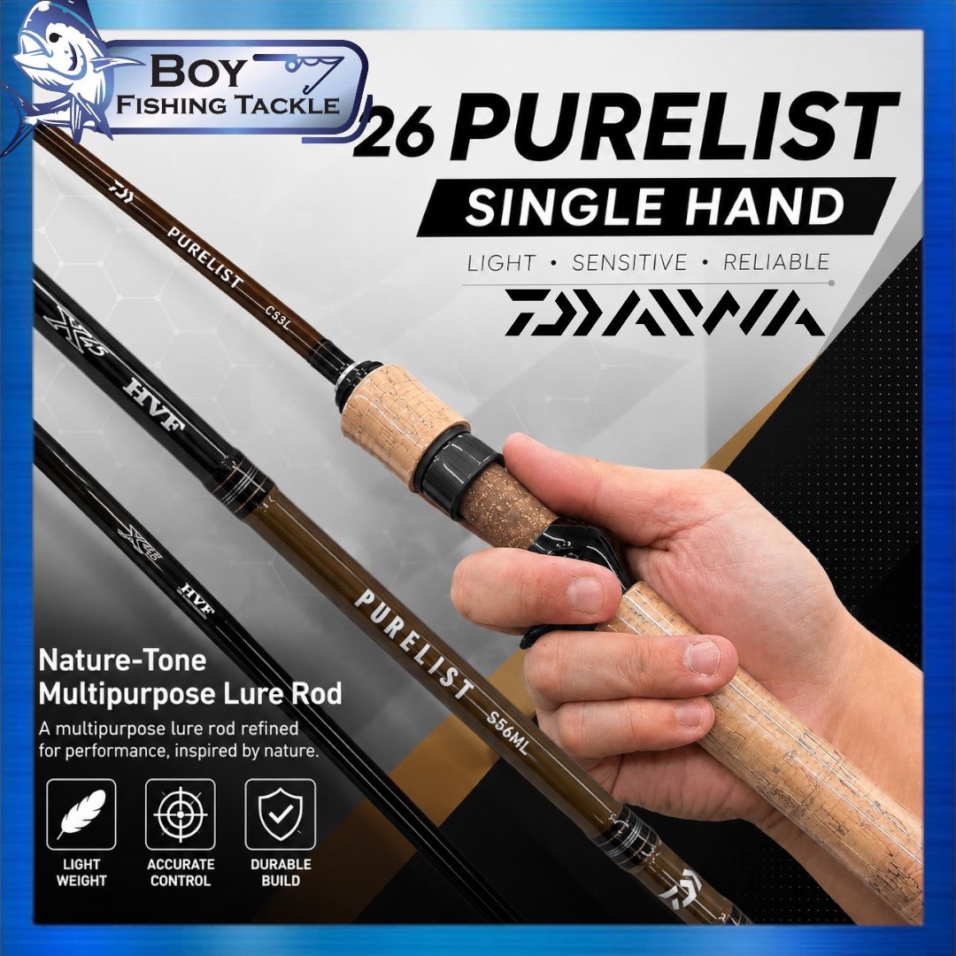 The new DAIWA 26 PURELIST SINGLE HAND is finally here. Lightweight