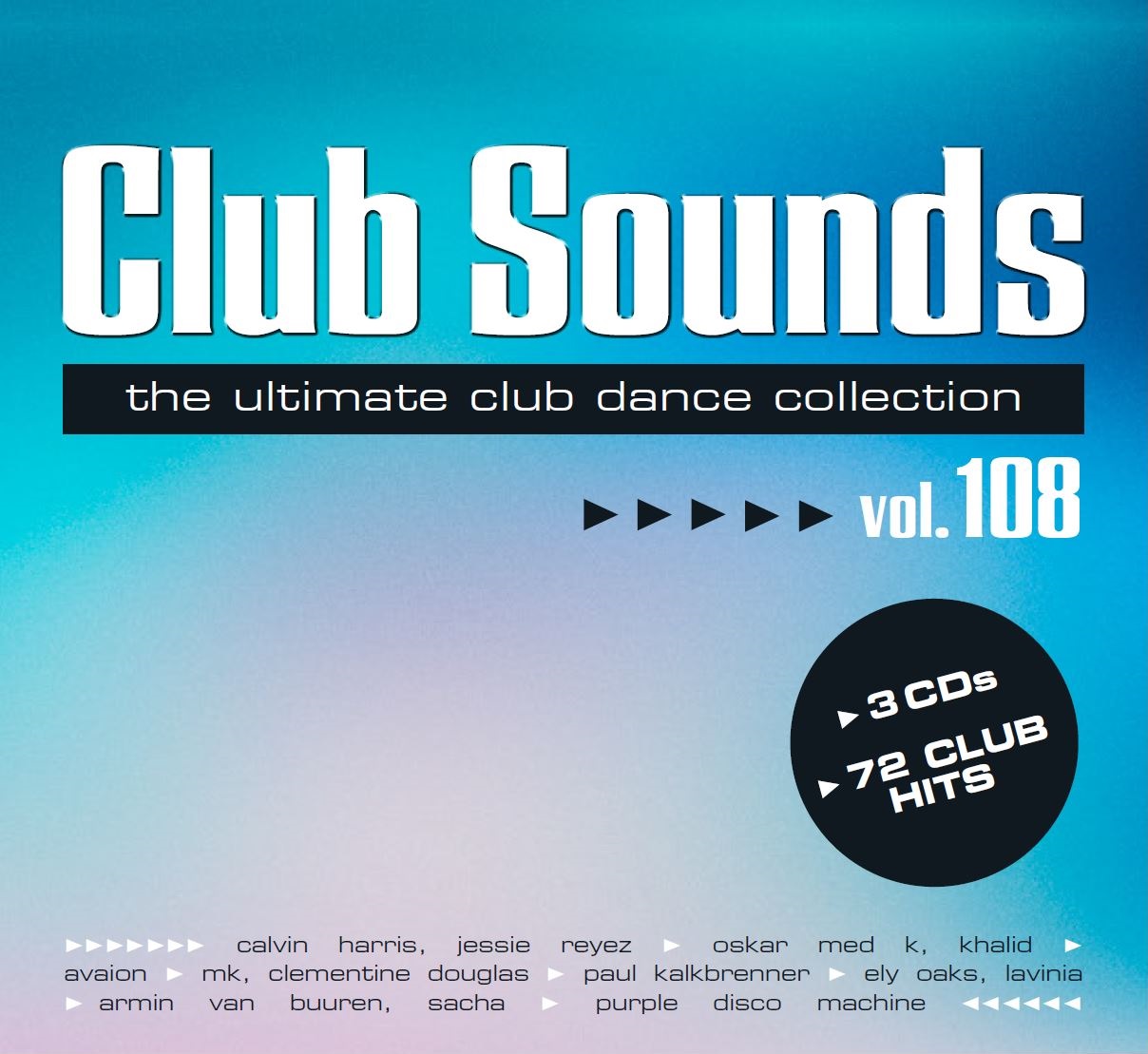 Next week friday in all physical shops: Club Sounds Vol. 108 3 CD 